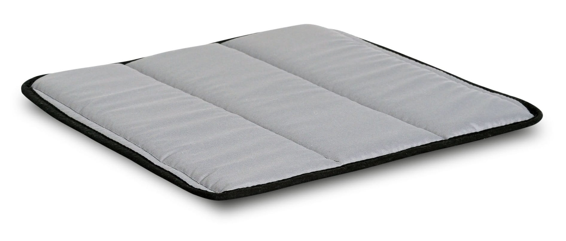 Poduszka pikowana z pianki 50x50 cm ciemnoszara