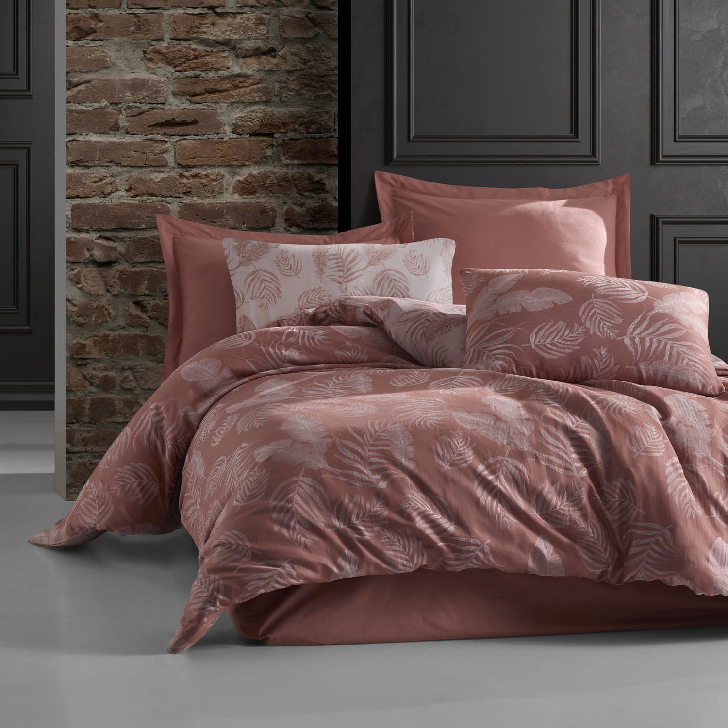 Pościel bawełniana żakardowa 220x200 Bahama róż