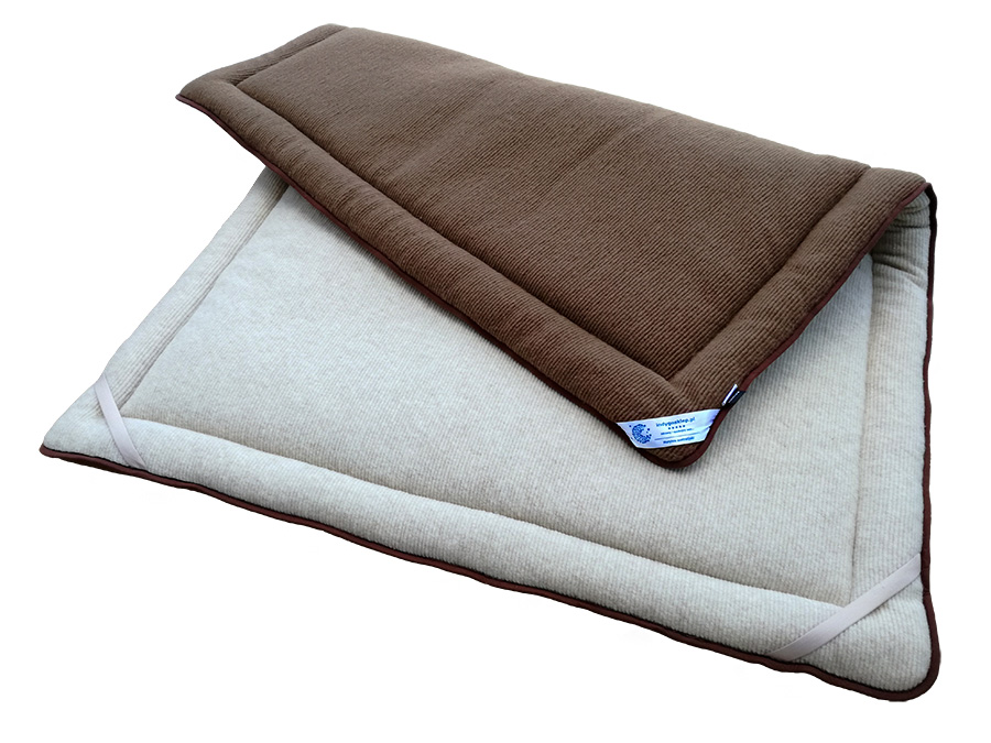 materac wełniany merynos australijski perugiano brąz/beż 90x200 (+-5cm)