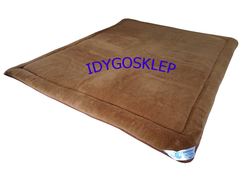 Materac wełniany 90x200 camel ciemny