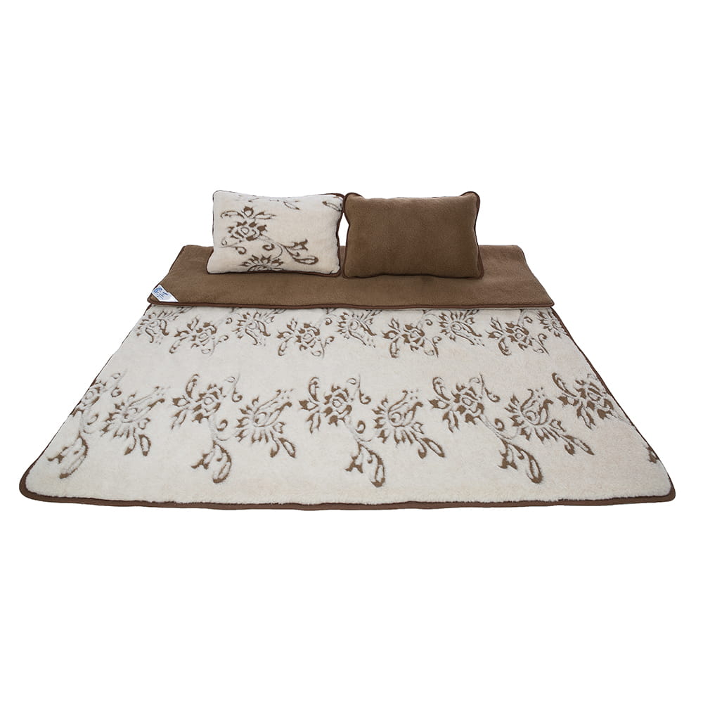 Pościel wełniana camel lombardia (kołdra 180x200, 2x poduszka 70x80) (+-5cm)