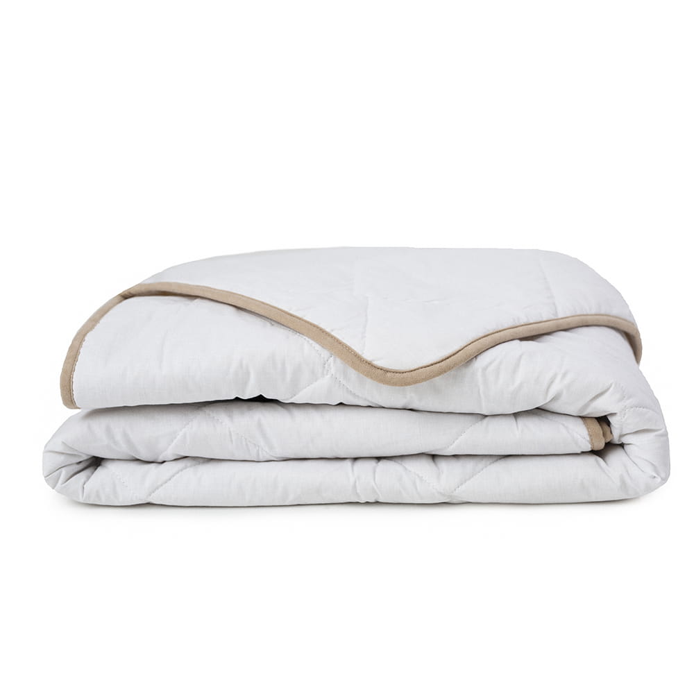 Kołdra wełniana 120x150 w poszyciu bawełnianym 500g/m2, całoroczna