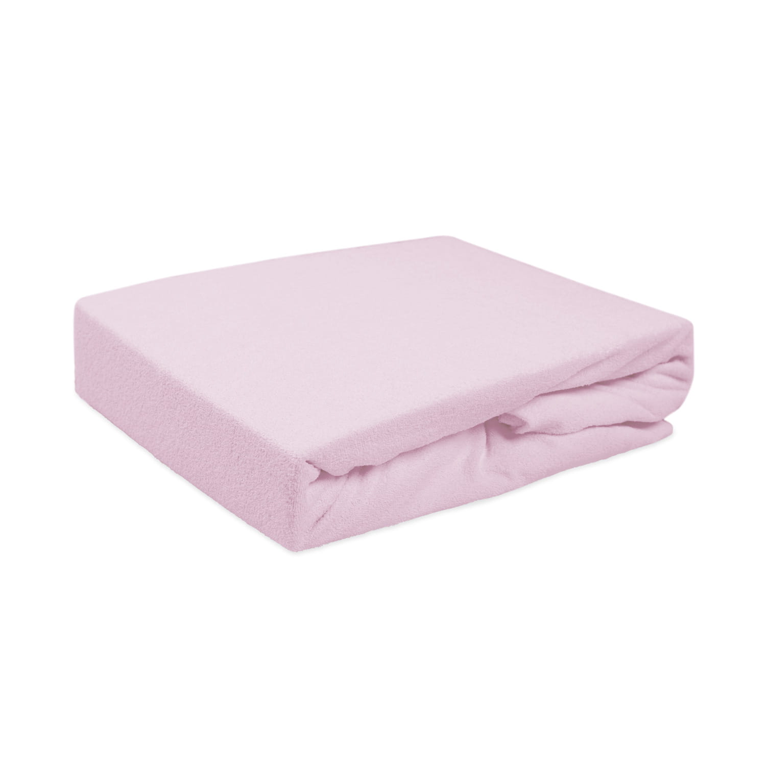 Prześcieradło frotte z gumką 180x200 kolor wrzos