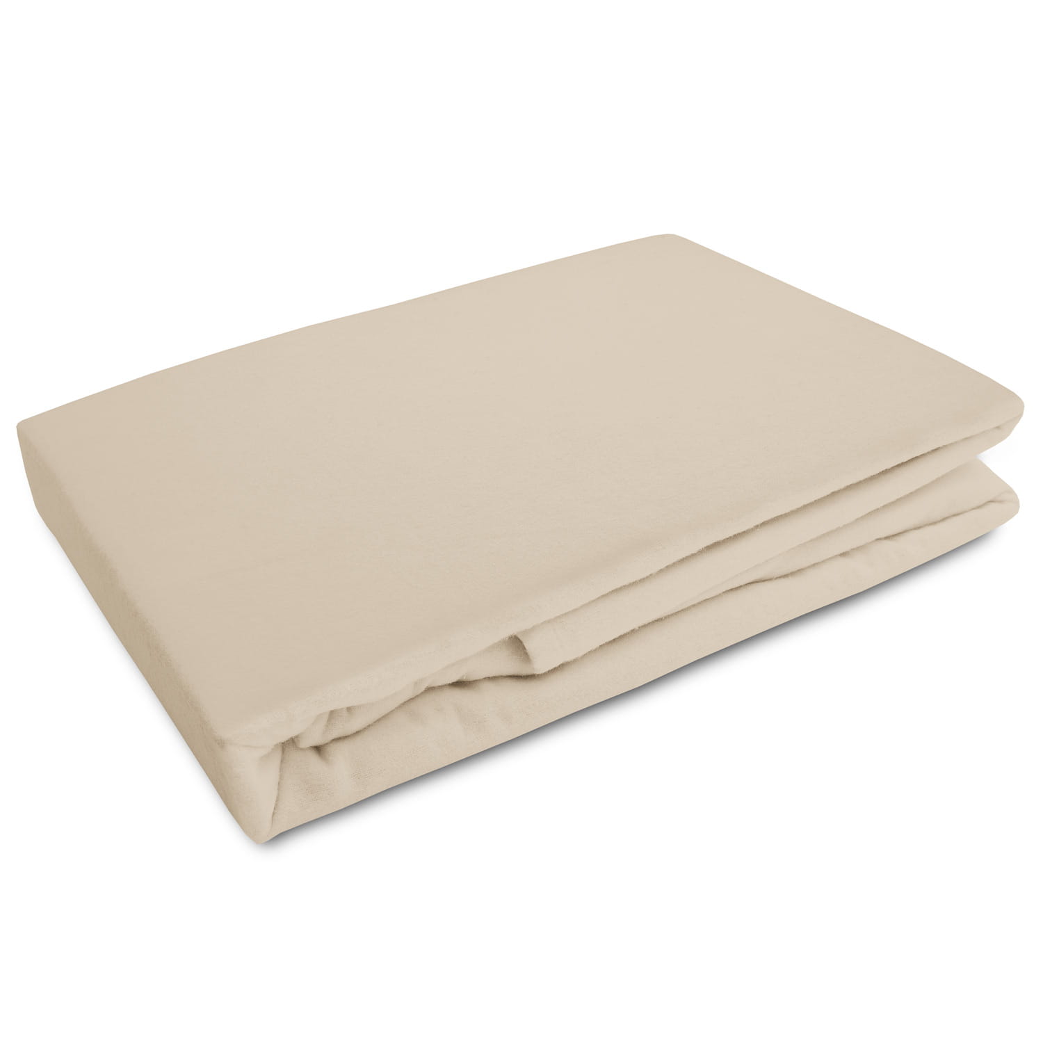 Prześcieradło bez gumki 160x210 flanela kolor beż