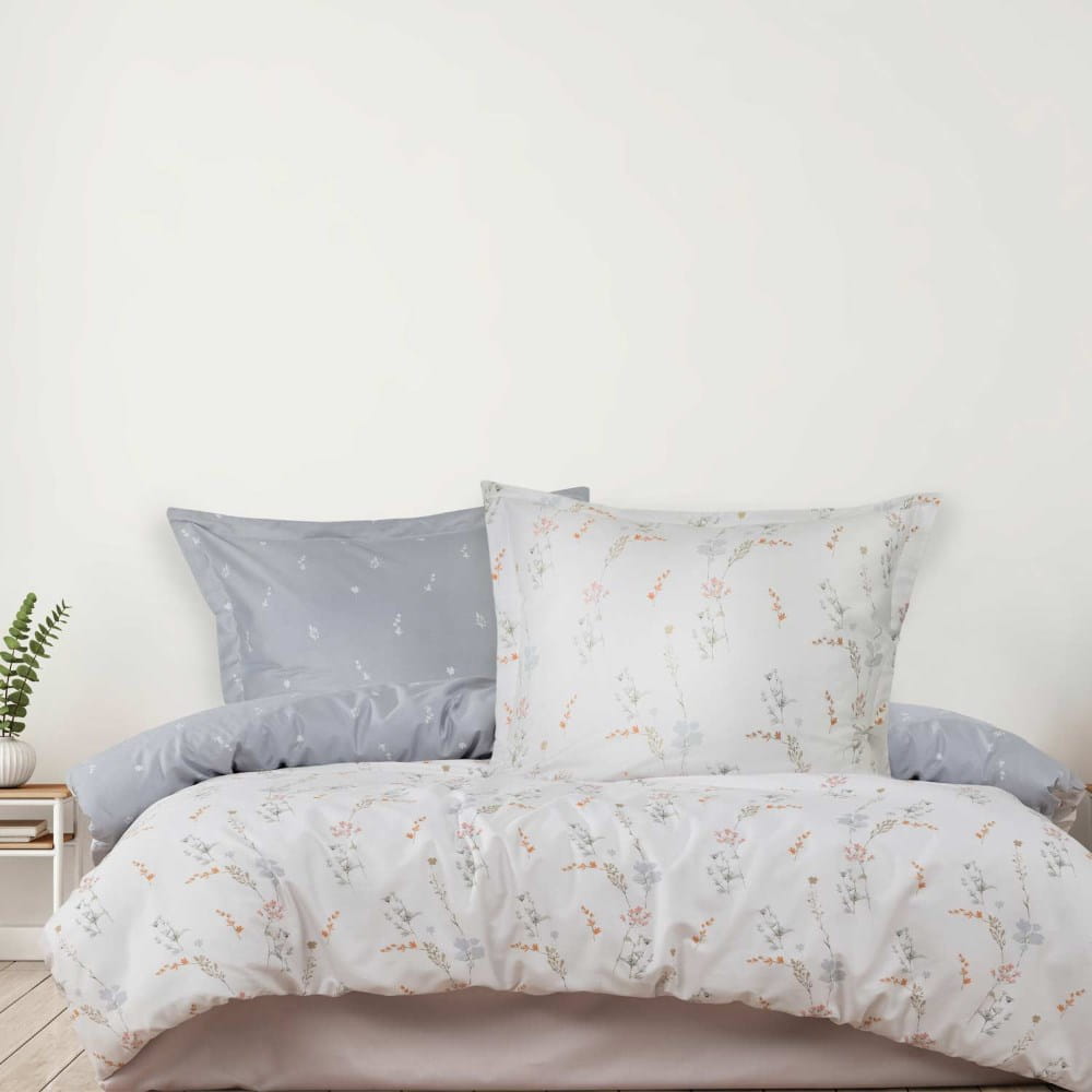 Komplet pościel 160x200 bawełniana gruba satyna w pudełku Perimelis zielony