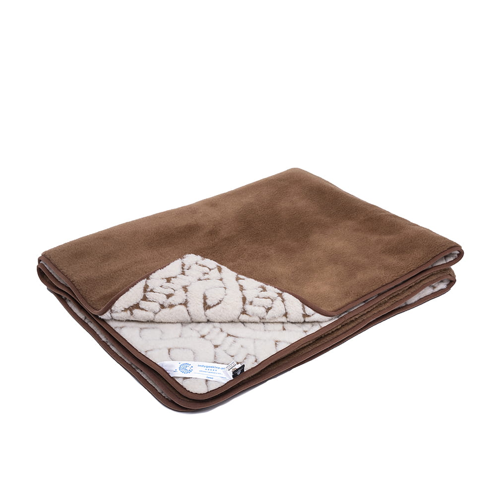 kołdra wełniana camel jasny trentino/camel ciemny 140x200 (+-5cm)