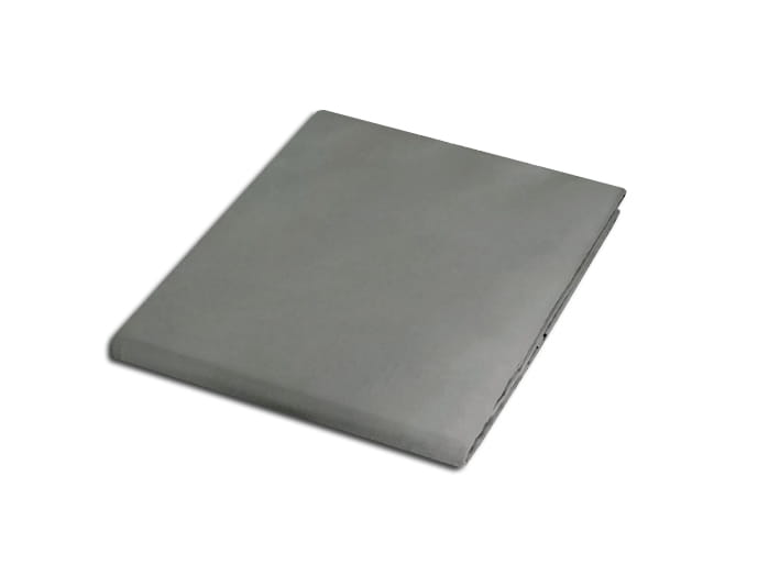 Prześcieradło bez gumki bawełniane 200x220 popiel