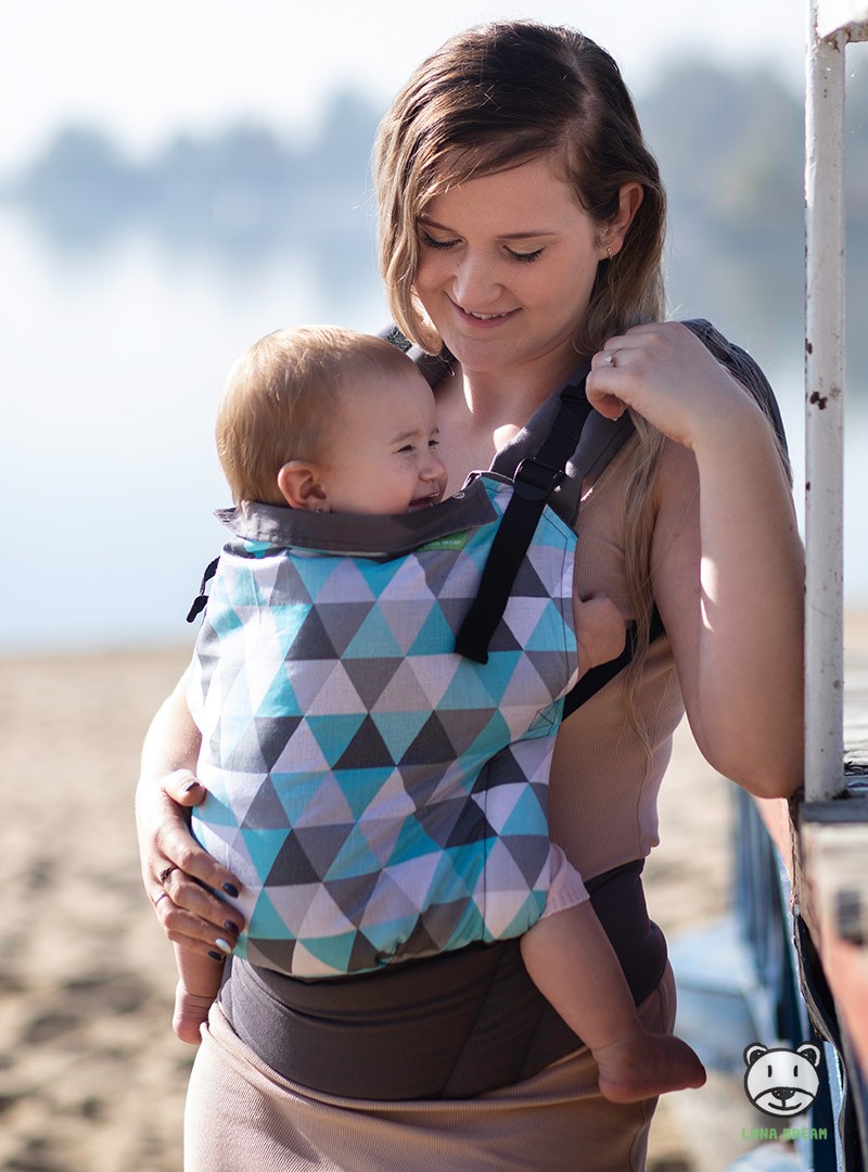 Nosidełko ergonomiczne Standard: Little Turquoise Triangles