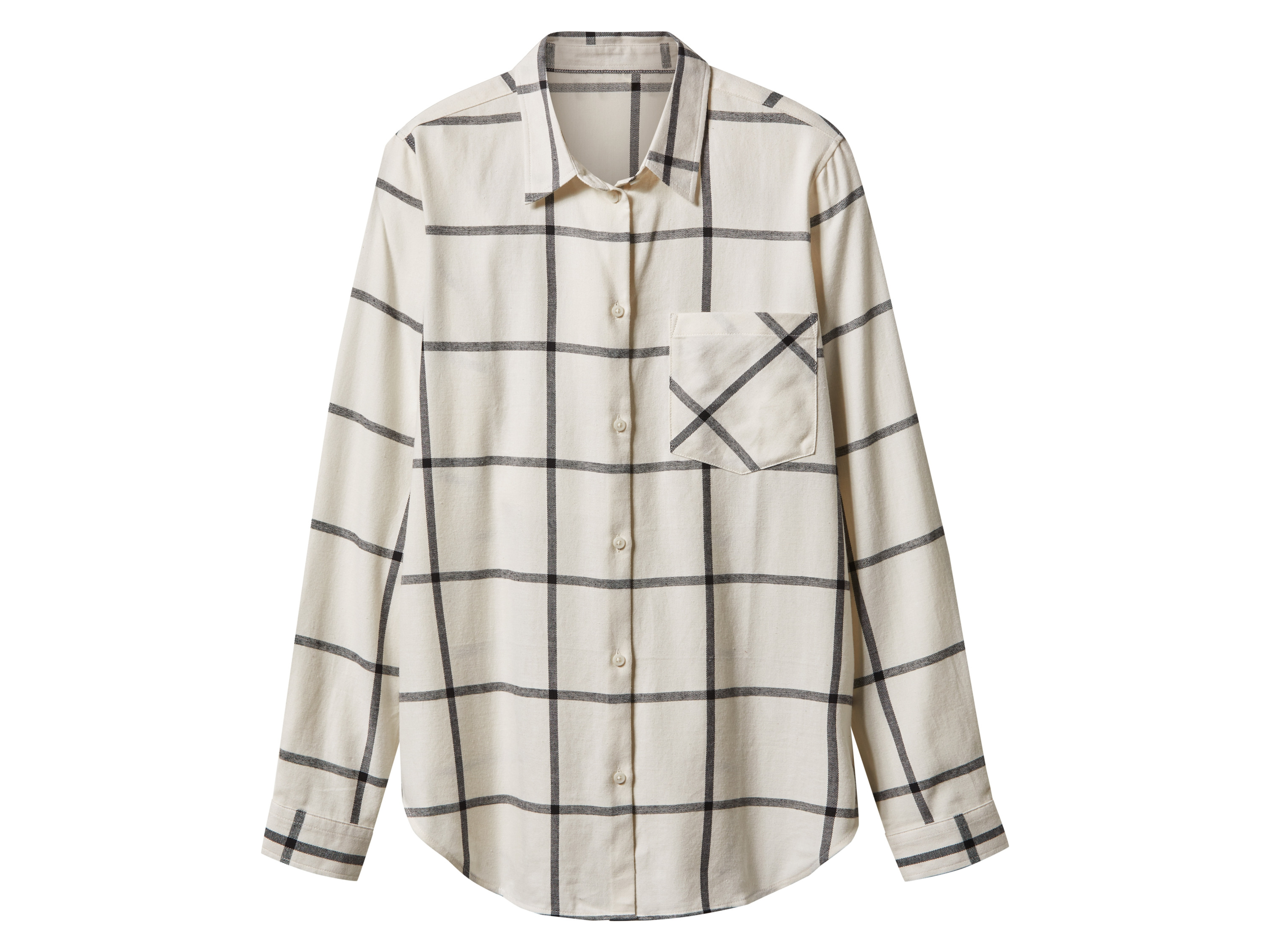 esmara Koszula flanelowa damska z bawełny Beżowy, L44/46