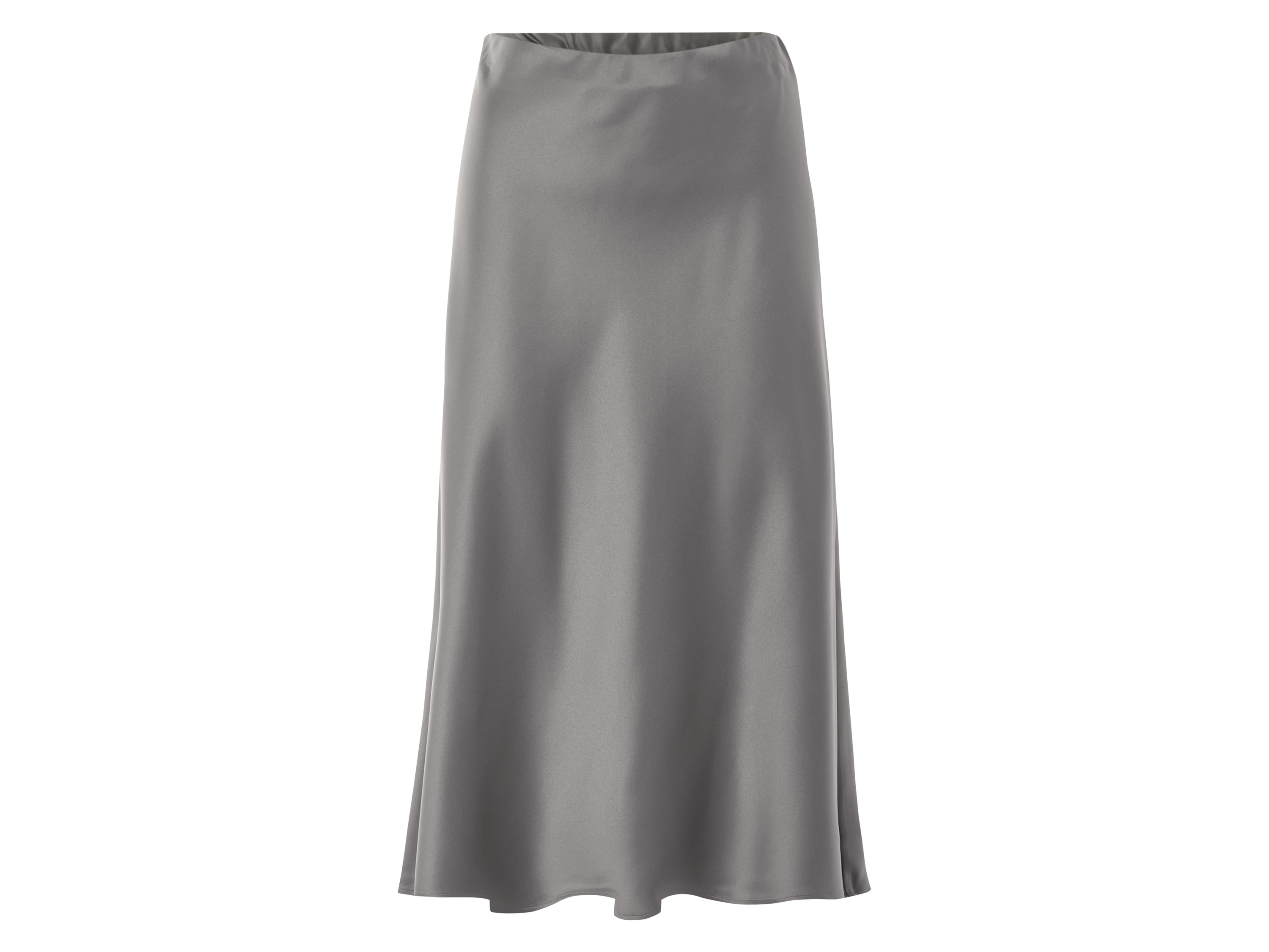 esmara Spódnica satynowa damska Szary, XS 32/34