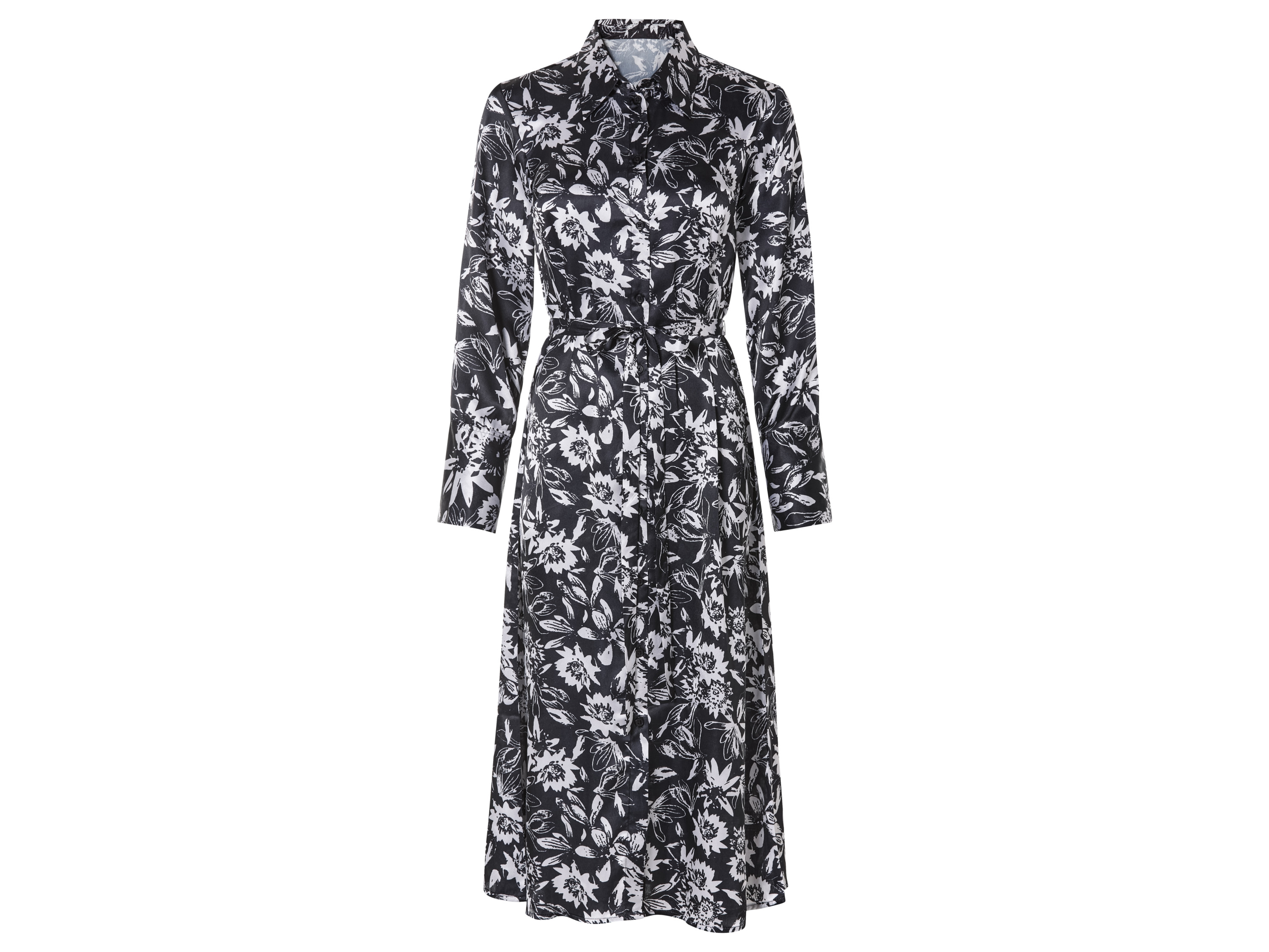 esmara Sukienka damska midi Czarny / biały, 38