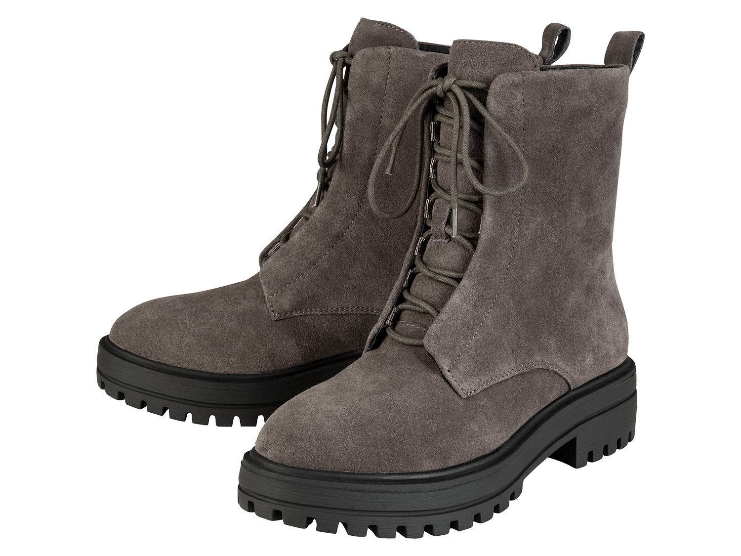 esmara Botki damskie skórzane Szary, 36