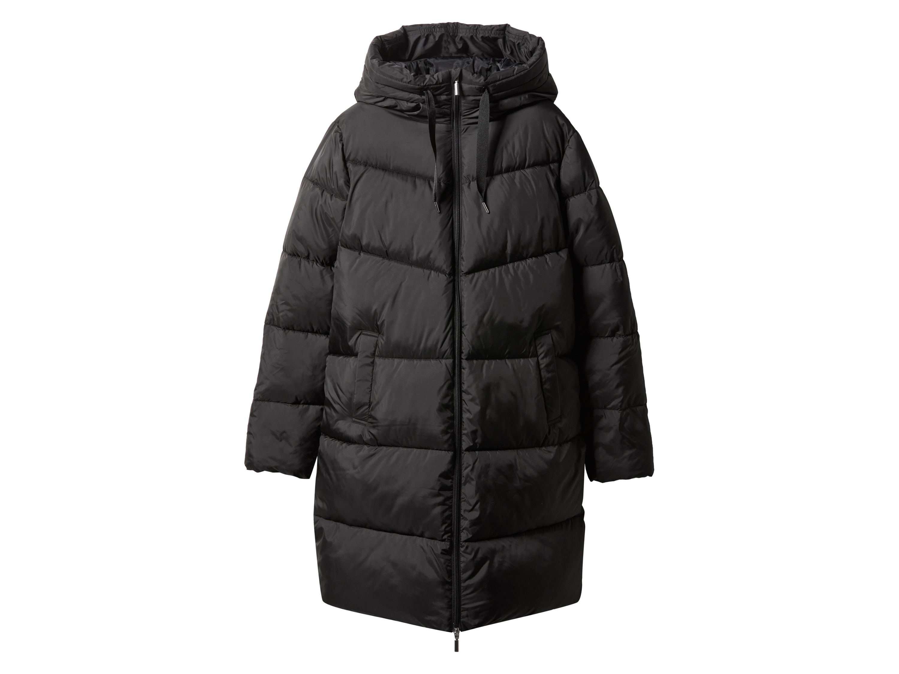 esmara Płaszcz pikowany damski Czarny, XS 32/34