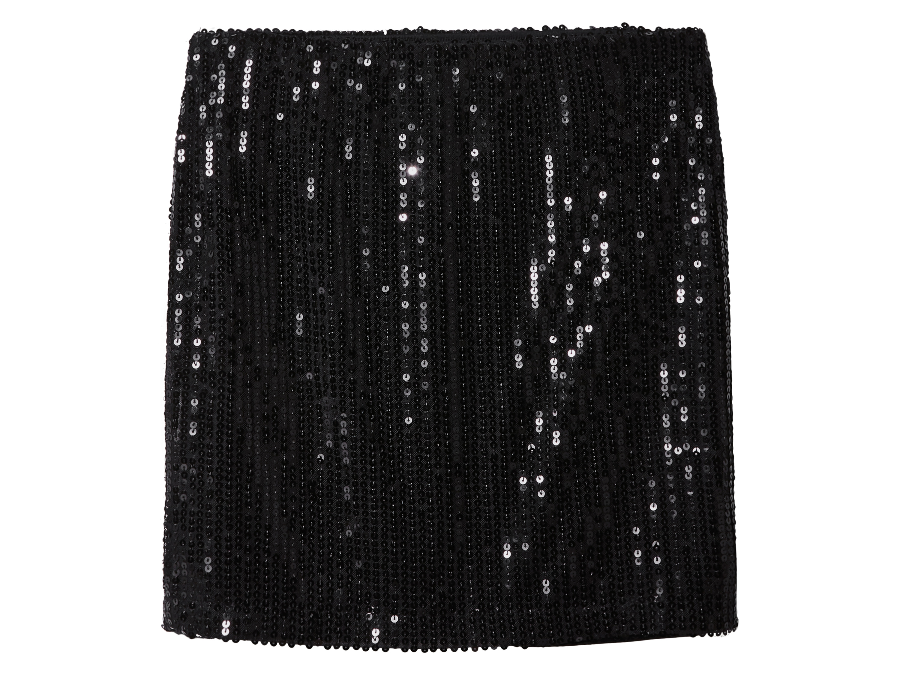 esmara Spódniczka mini damska z cekinami Czarny, M40/42