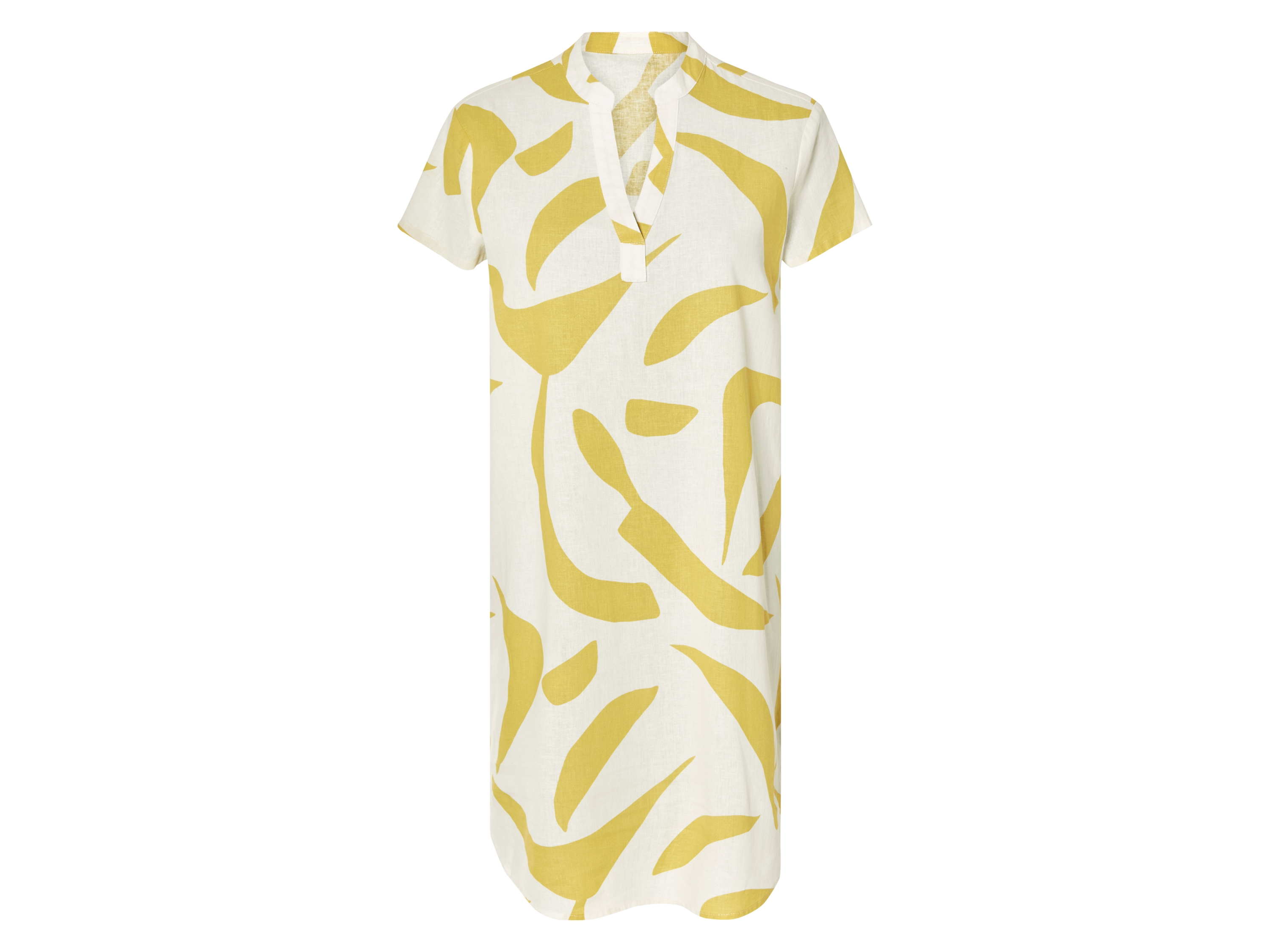 esmara Tunika damska z lnem i bawełną Biały, 34