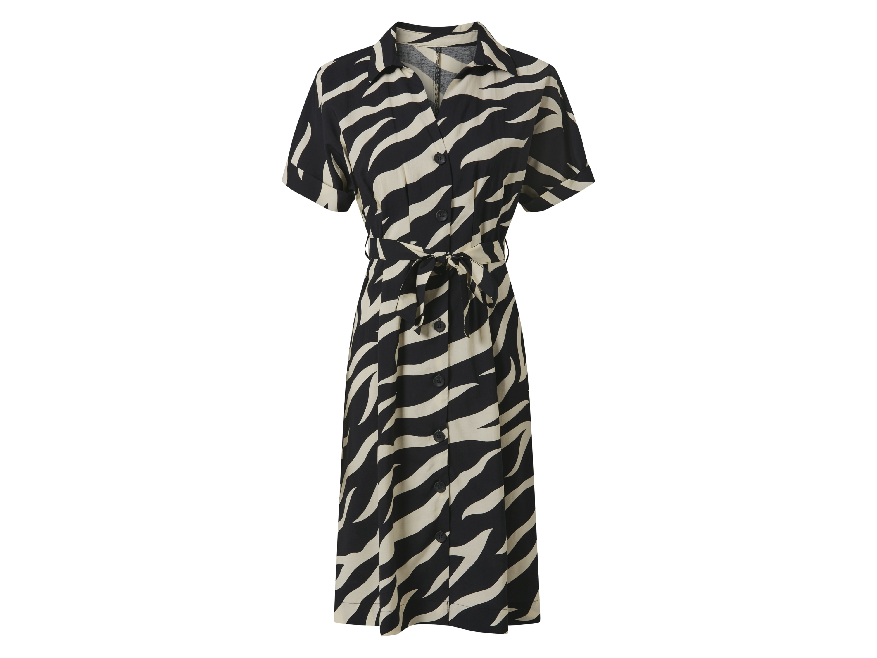 esmara Sukienka damska kopertowa z wiązaniem Wzorzysty, 40