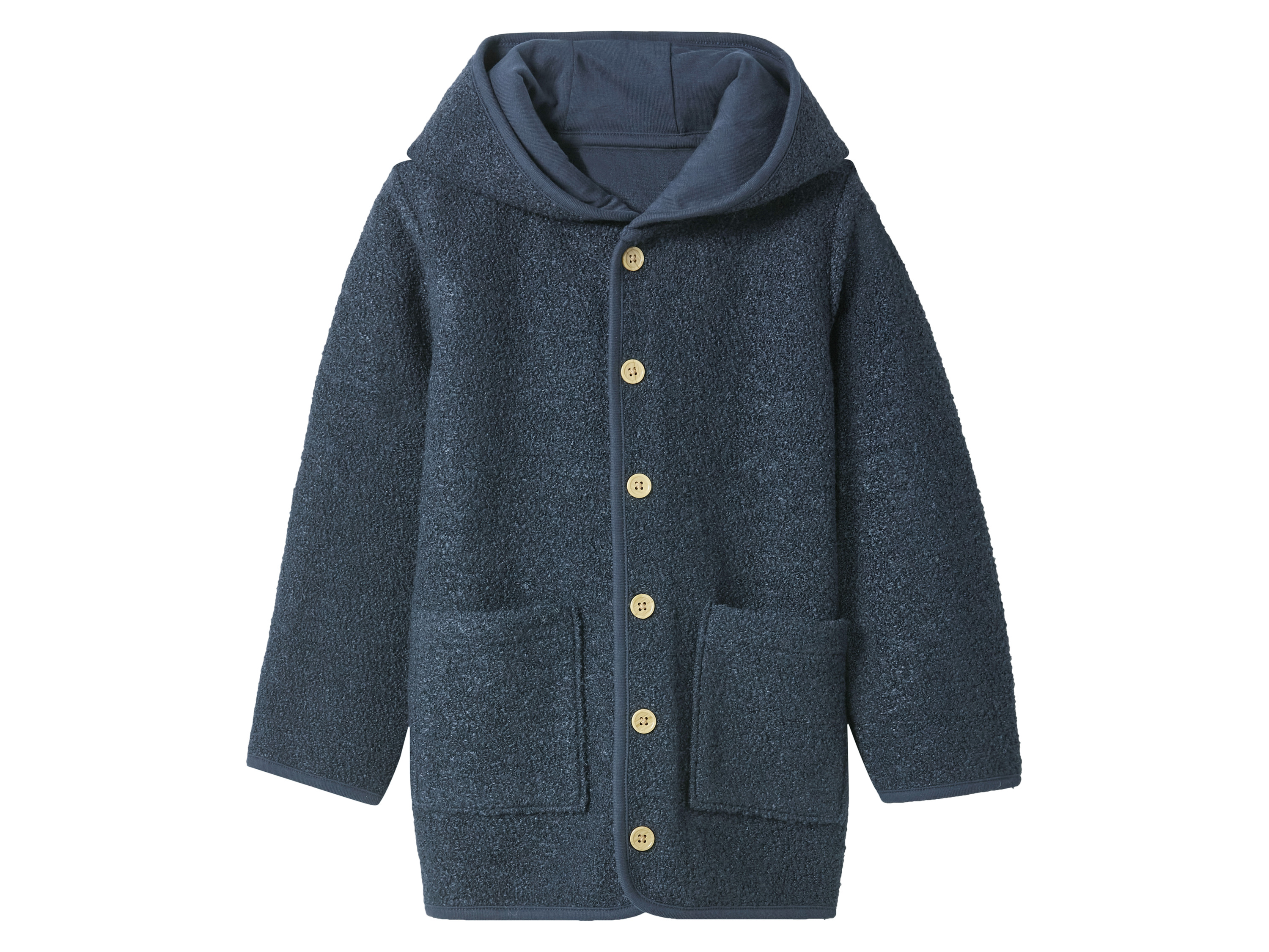 lupilu Kurtka dziecięca z wełny merino Granatowy, 98/104