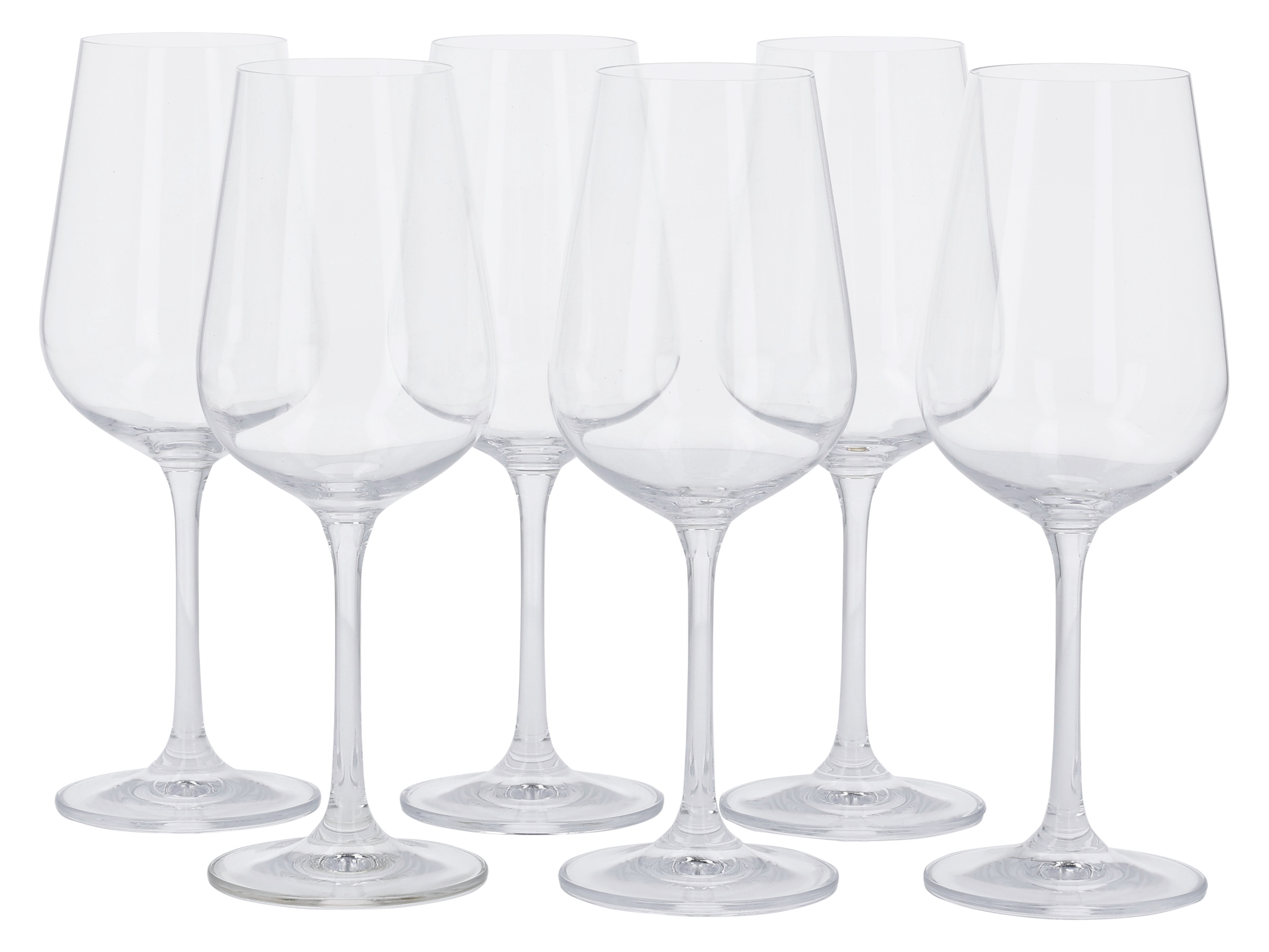Silvercrest Zestaw 6 szklanek do wody lub 6 kieliszków do szampana lub do białego wina lub do czerwonego wina Kieliszki do białego wina