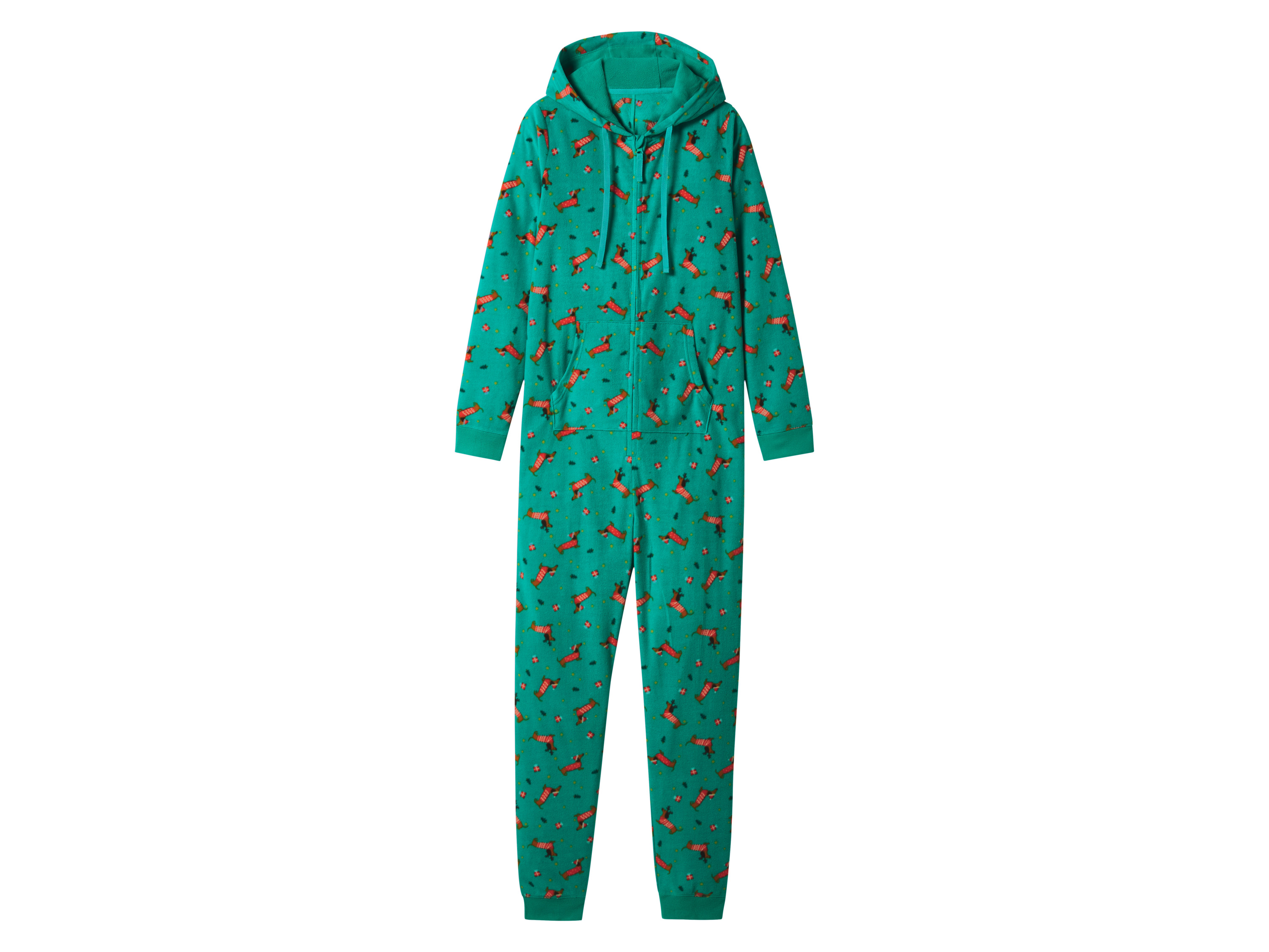 esmara Kombinezon polarowy damski Zielony, L44/46