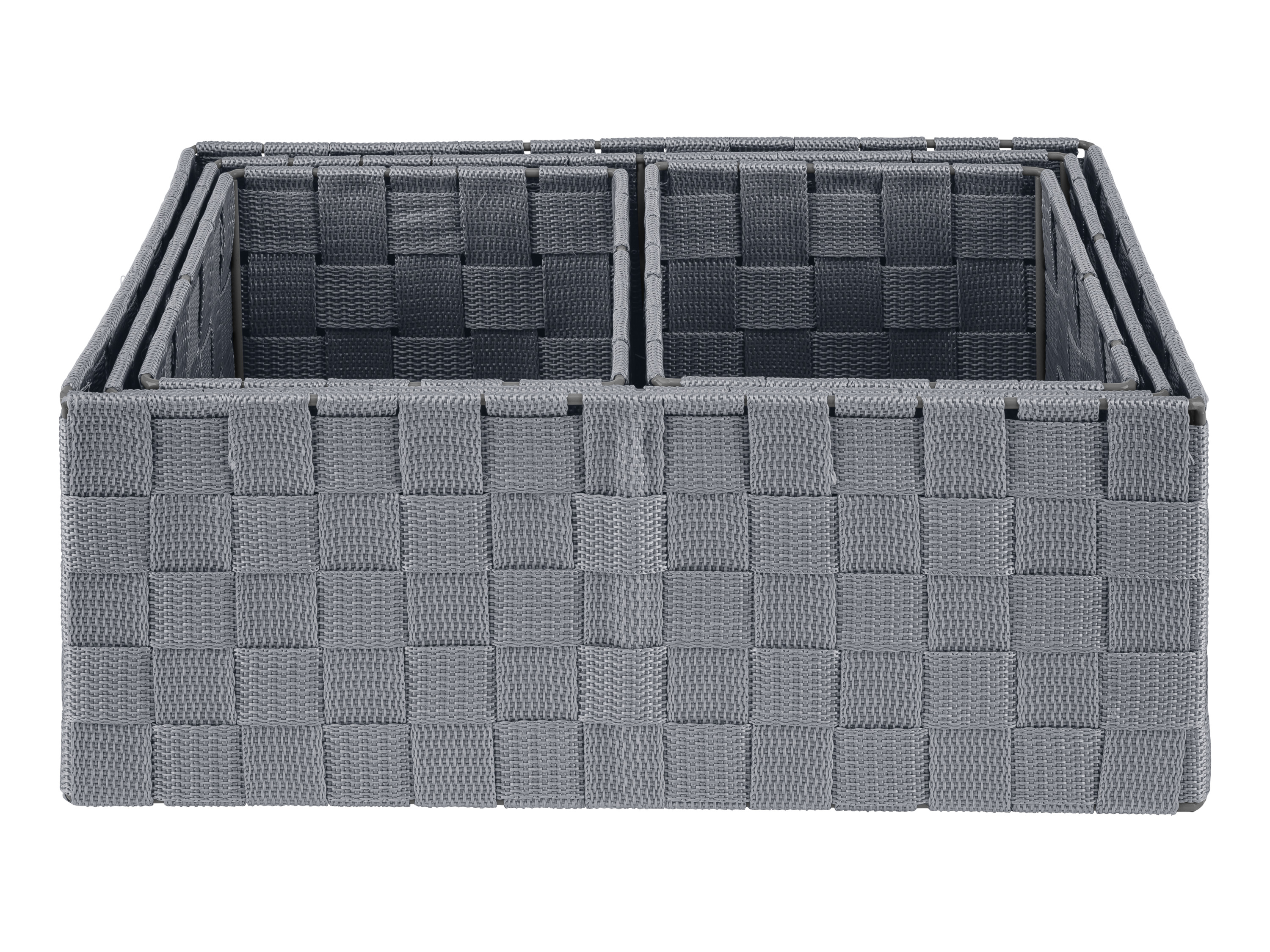 Livarno home Regał wiszący lub Zestaw koszy do przechowywania Kosz do przechowywania, Jasnoszary