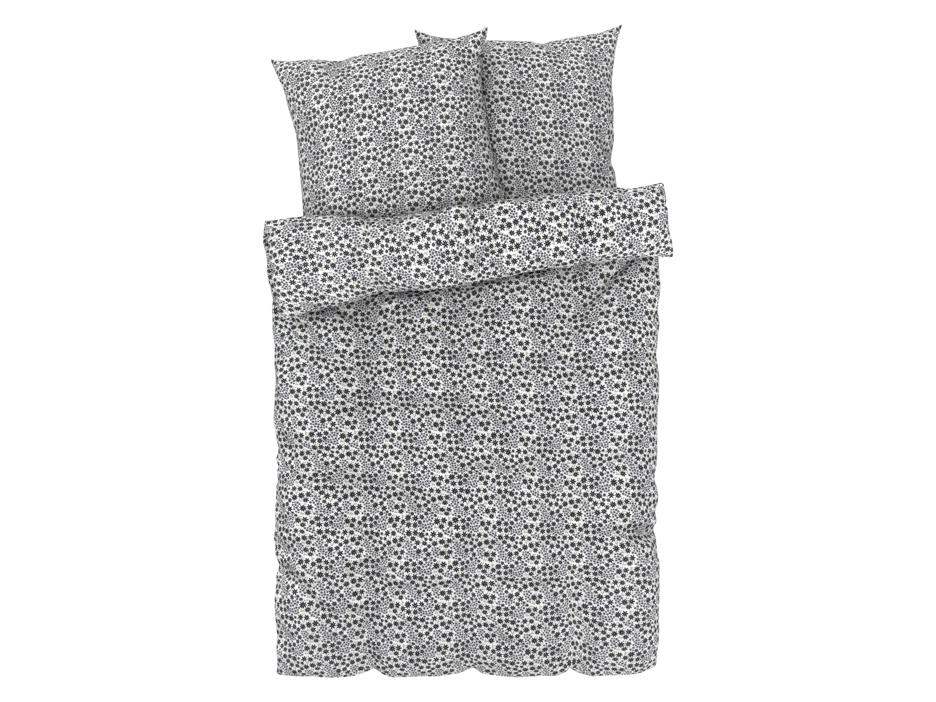 Livarno home Pościel z mikrowłókna satynowego, 220 x 200 cm Małe kwiaty