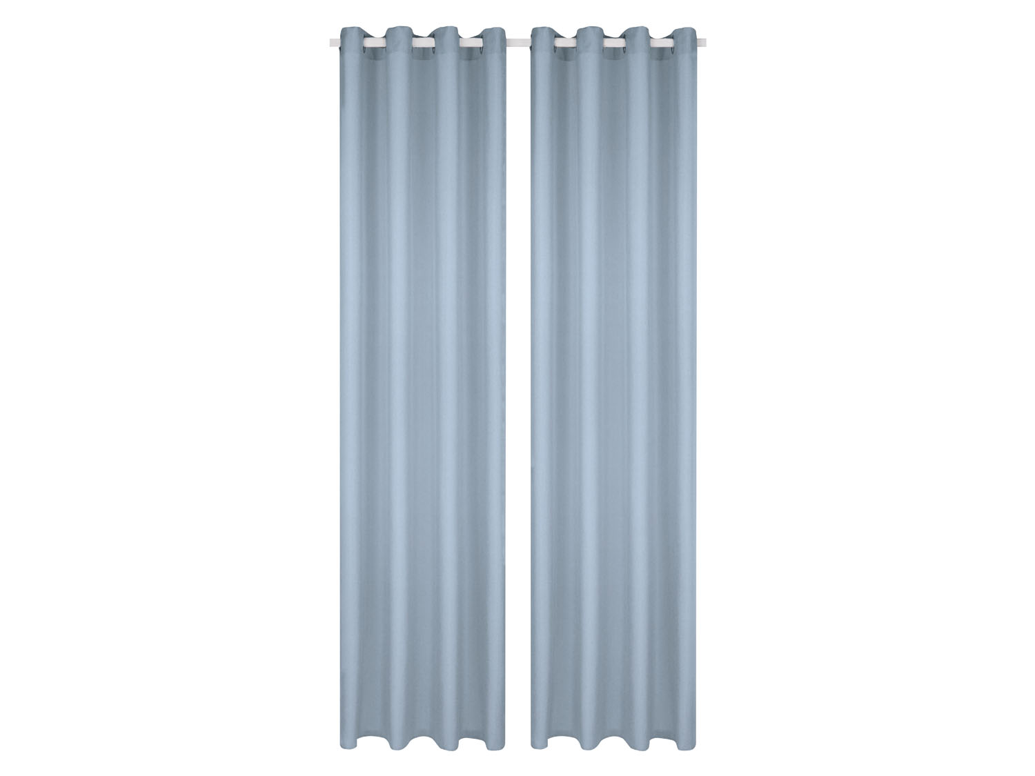 Livarno home Komplet zasłon, 1 komplet, 2 sztuki Oczka, Niebieski