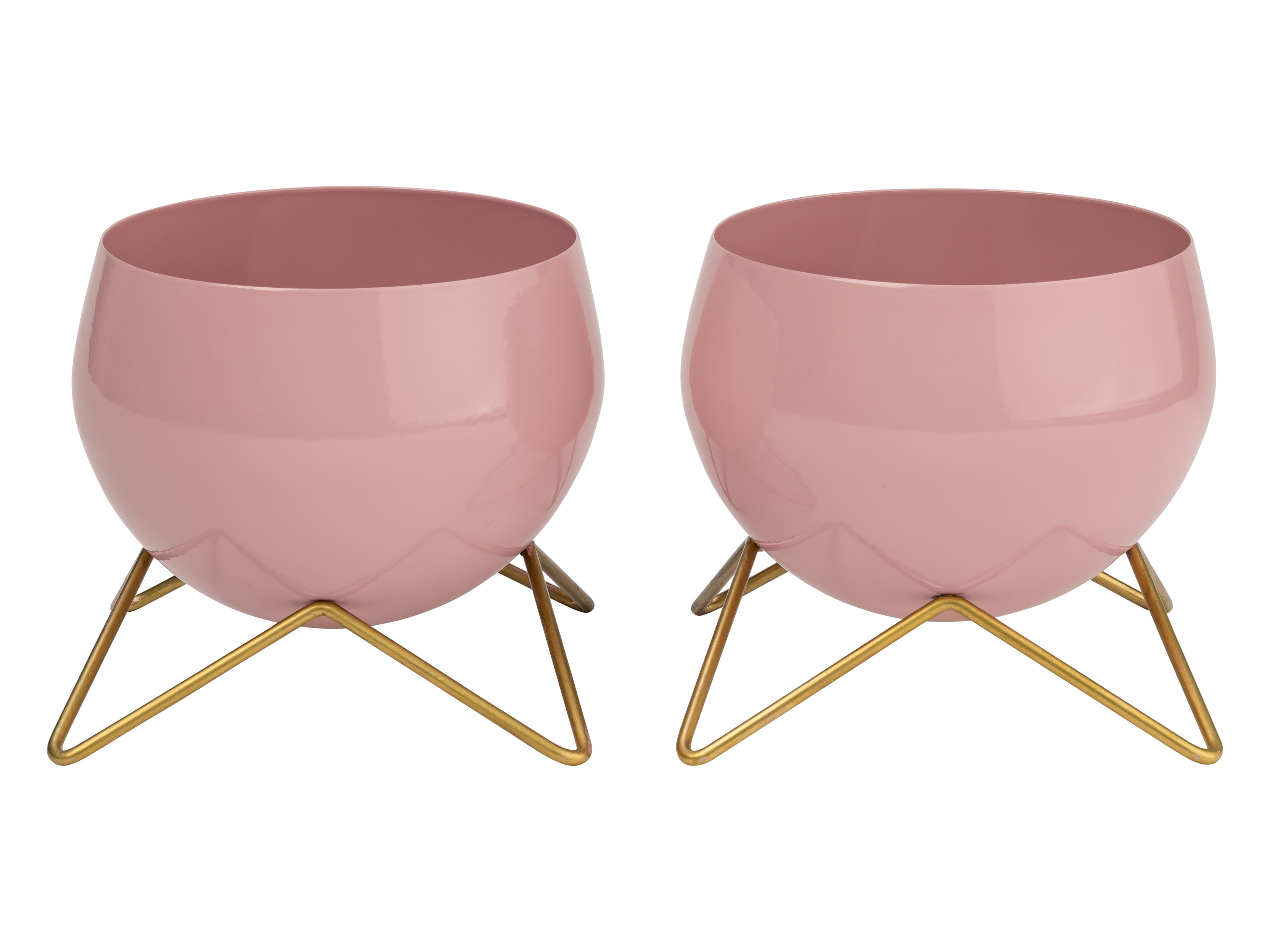 Livarno home Doniczka lub zestaw 2 doniczek dekoracyjnych Mały różowy, 2 sztuki