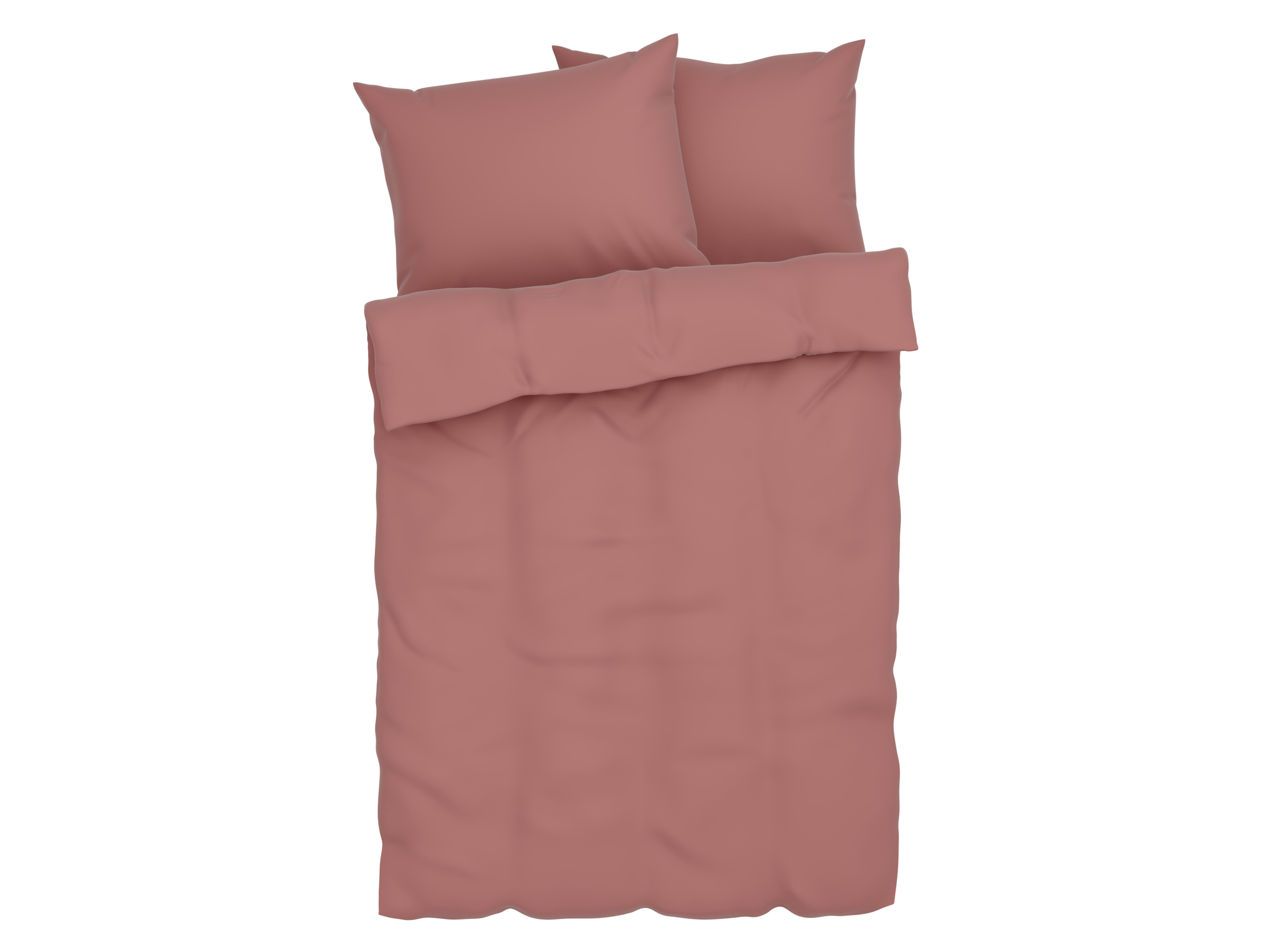 Livarno home Pościel z bawełny muślinowej, 160 x 200 cm Różowy