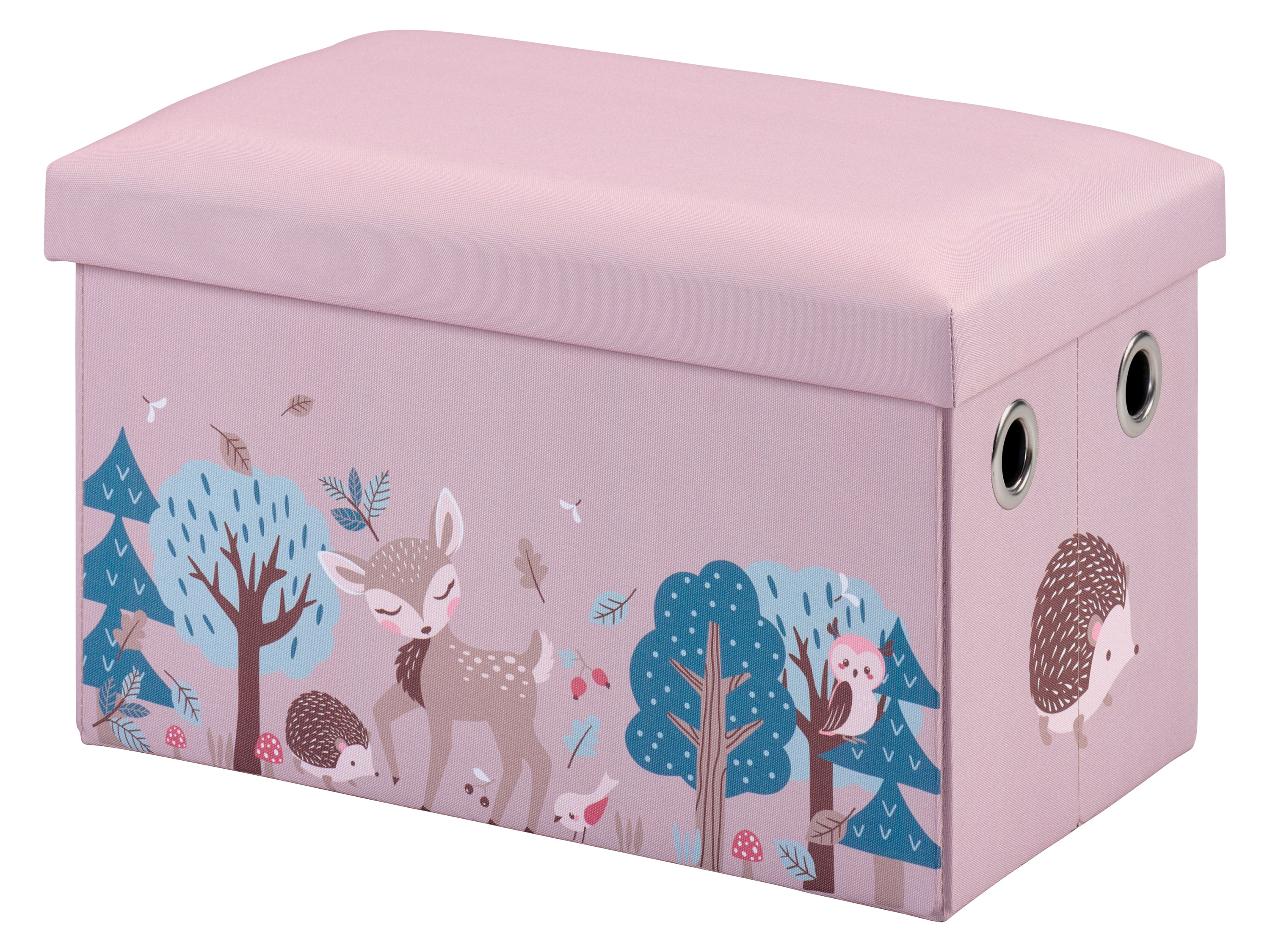 Livarno Skrzynia do siedzenia Różowy