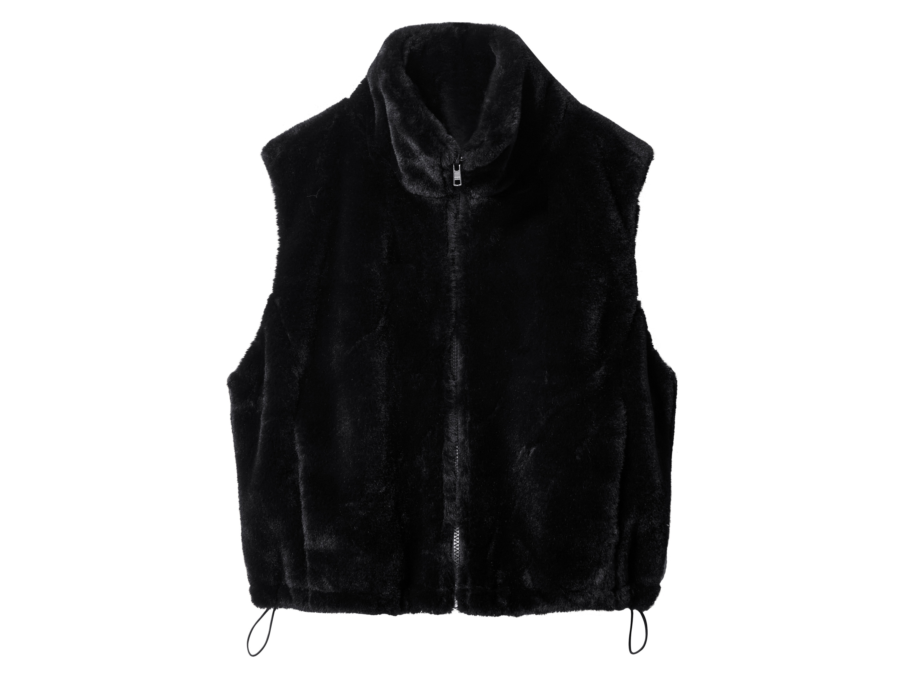 esmara Kamizelka pluszowa damska Czarny, L44/46