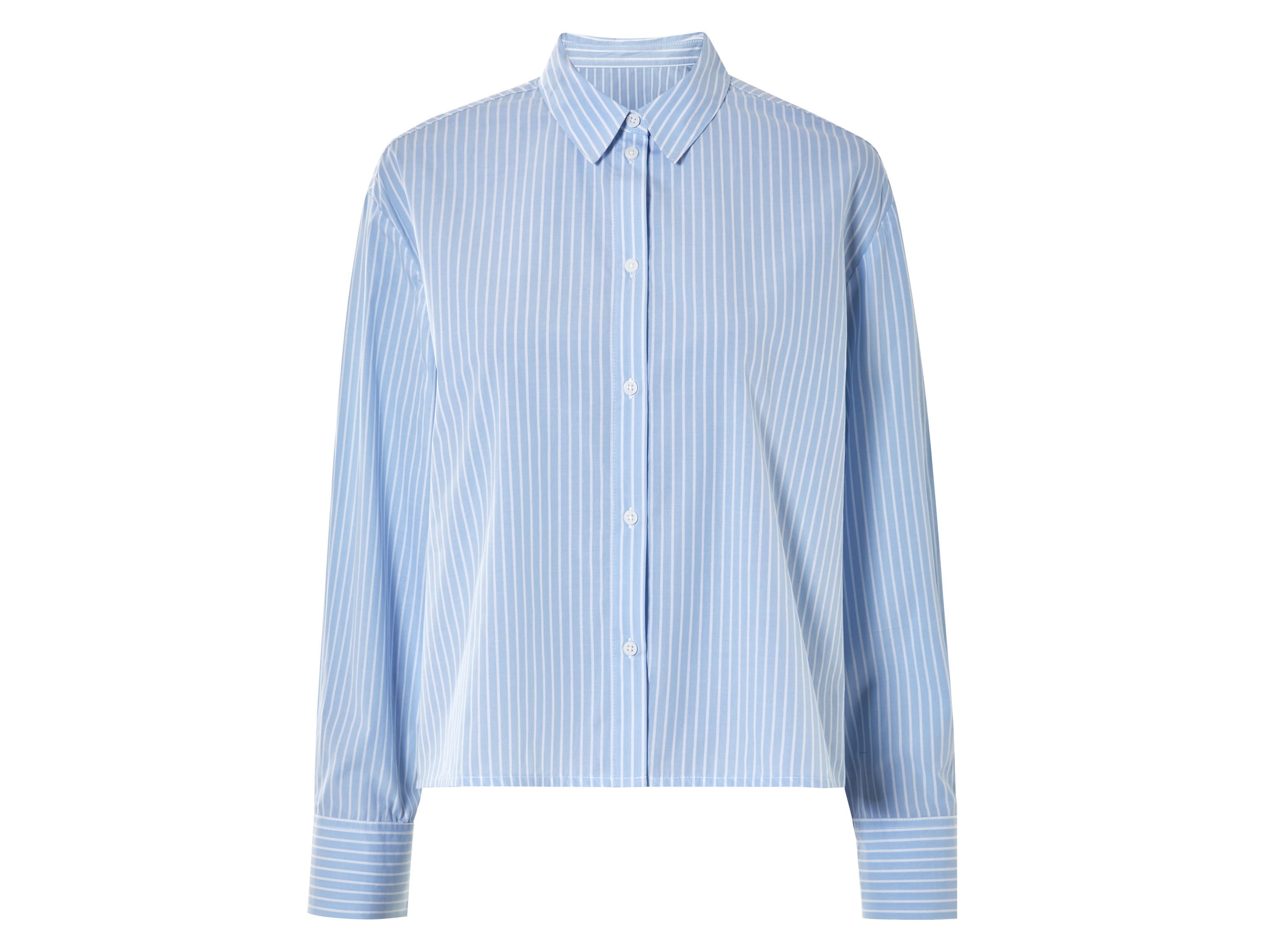 esmara Koszula damska z bawełny Niebieski w paski, L44/46