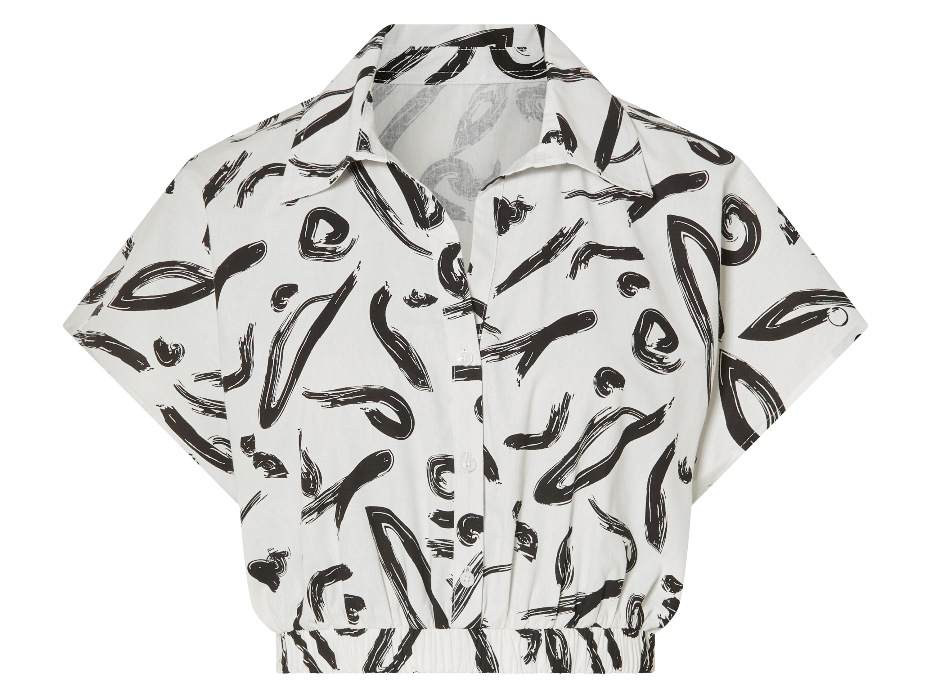 esmara Koszula damska z bawełny We wzory/czarny/biały, M40/42