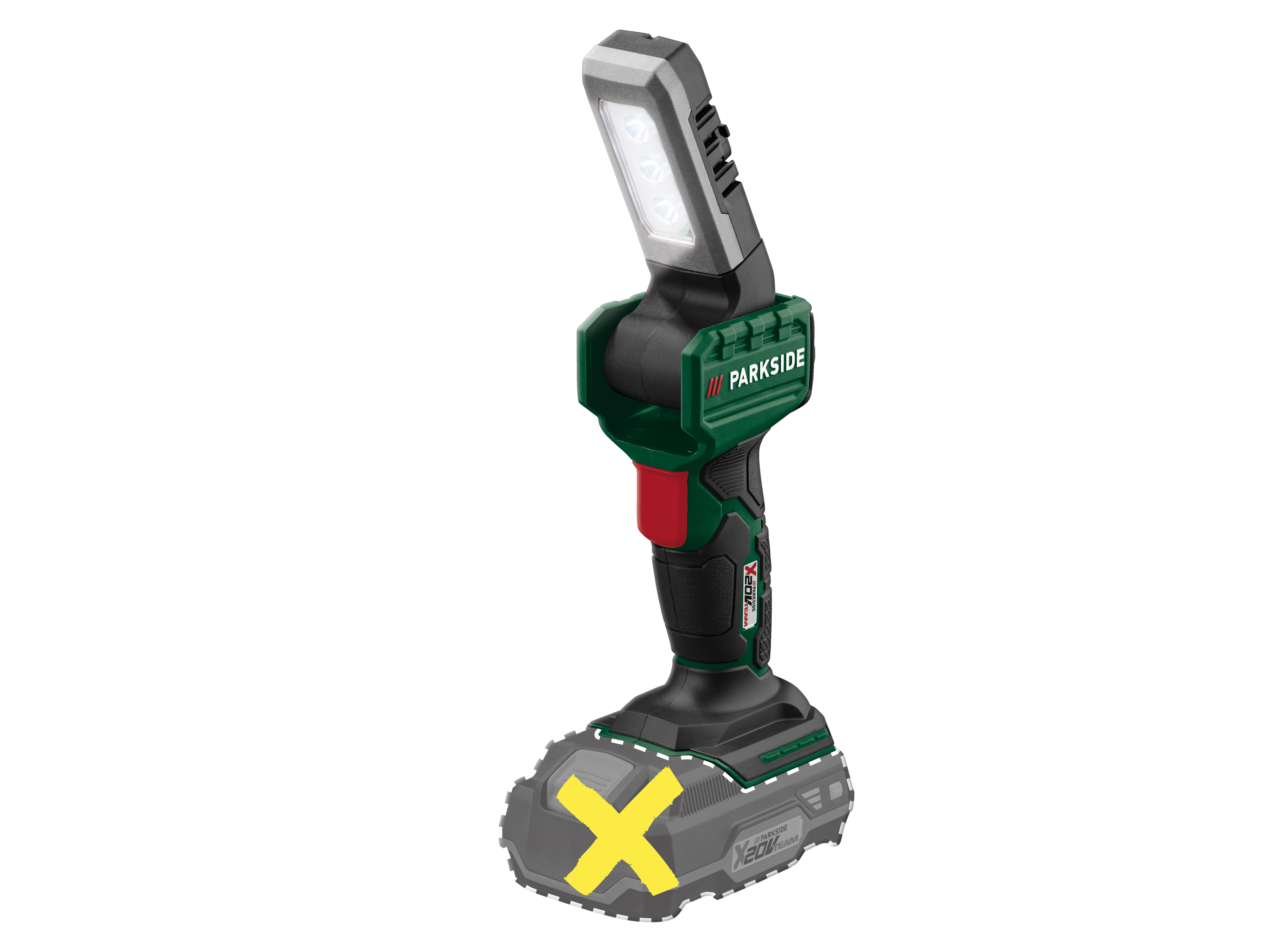 Parkside Akumulatorowa lampa ręczna LED 20 V bez akumulatora i ładowarki Lampa ręczna LED Plhla 20 Li C1