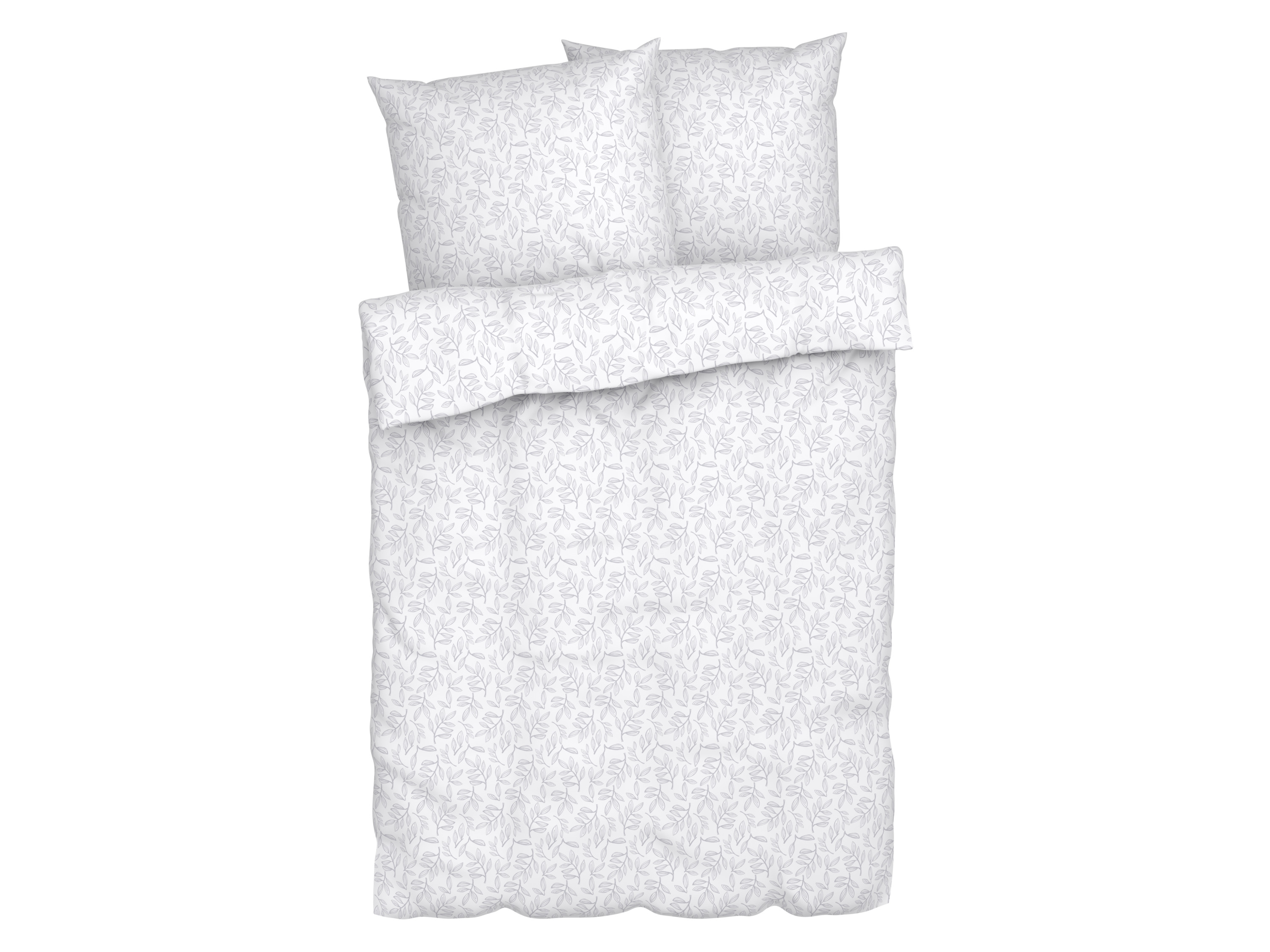 Livarno home Pościel flanelowa, 160 x 200 cm Kwiaty/ biały