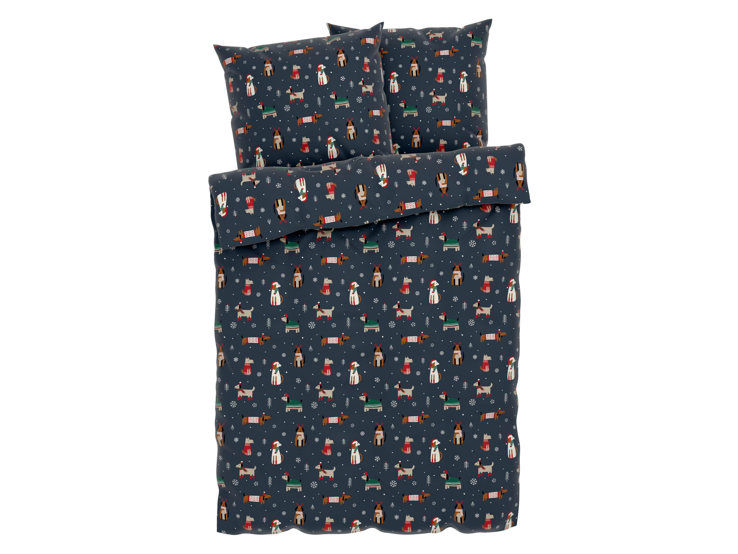 Livarno home Pościel dwustronna, 220 x 200 cm Granatowy