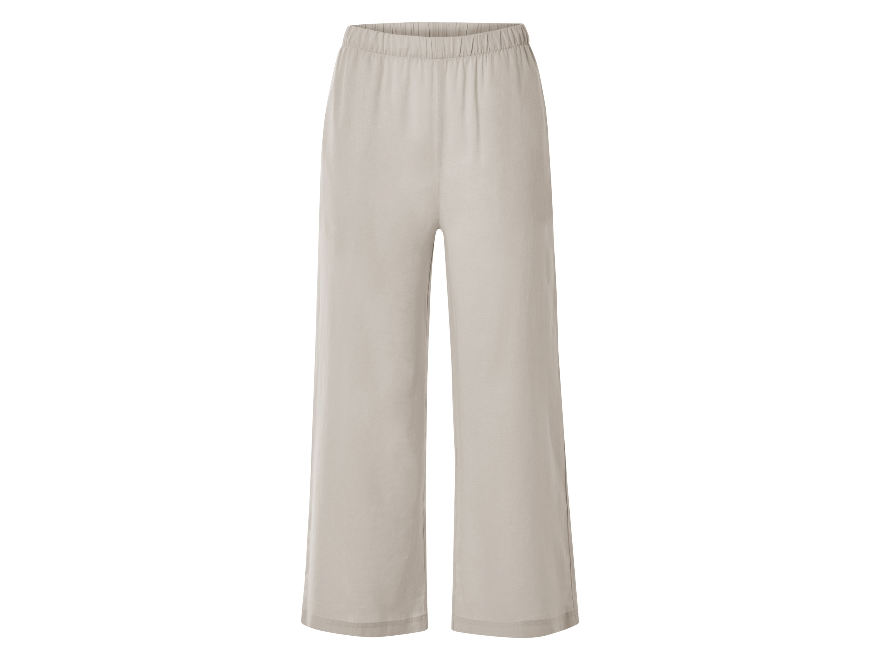 esmara Spodnie damskie z lnem i bawełną Beżowy, 40