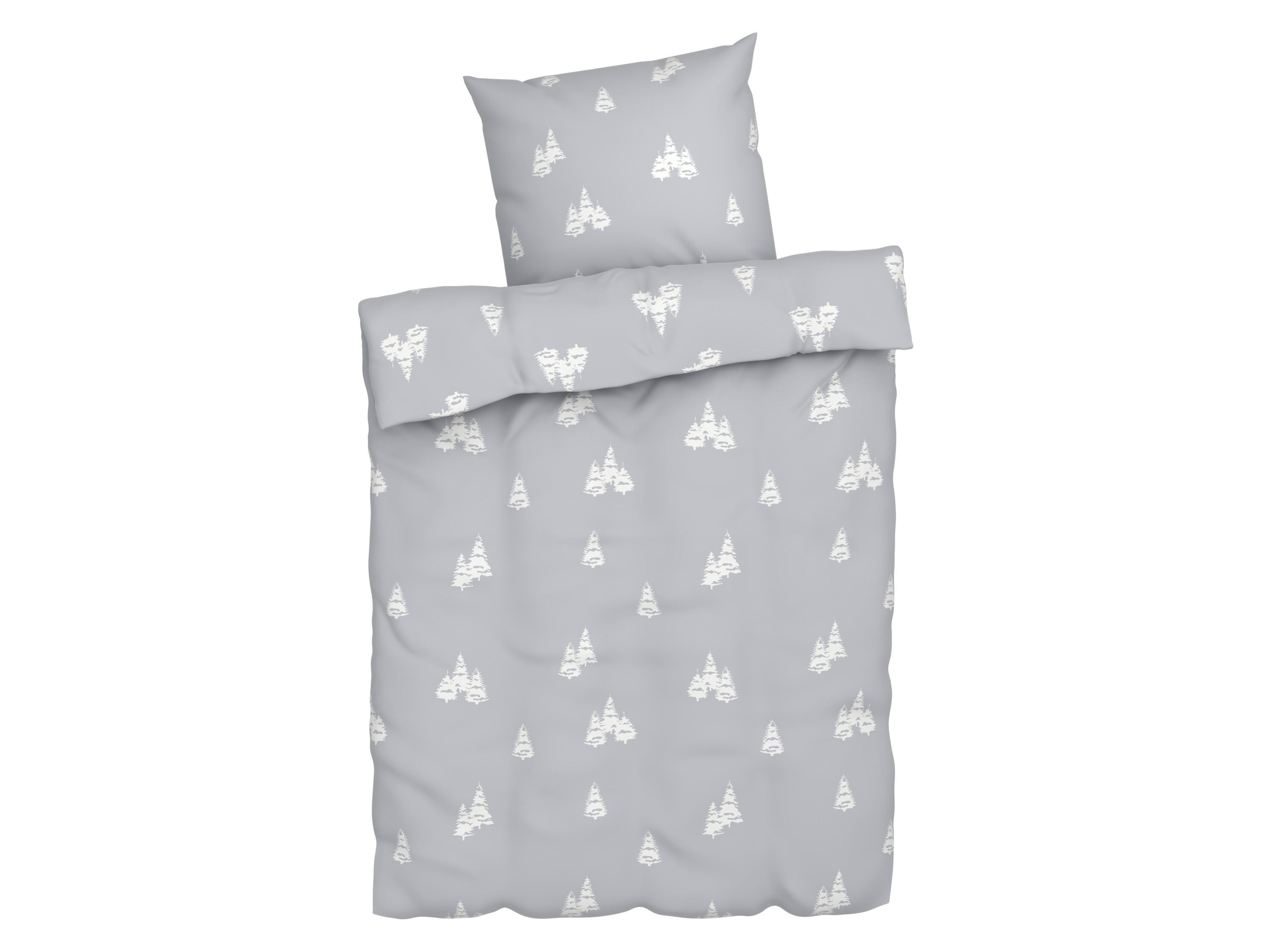 Livarno home Pościel dwustronna, 140 x 200 cm Szary