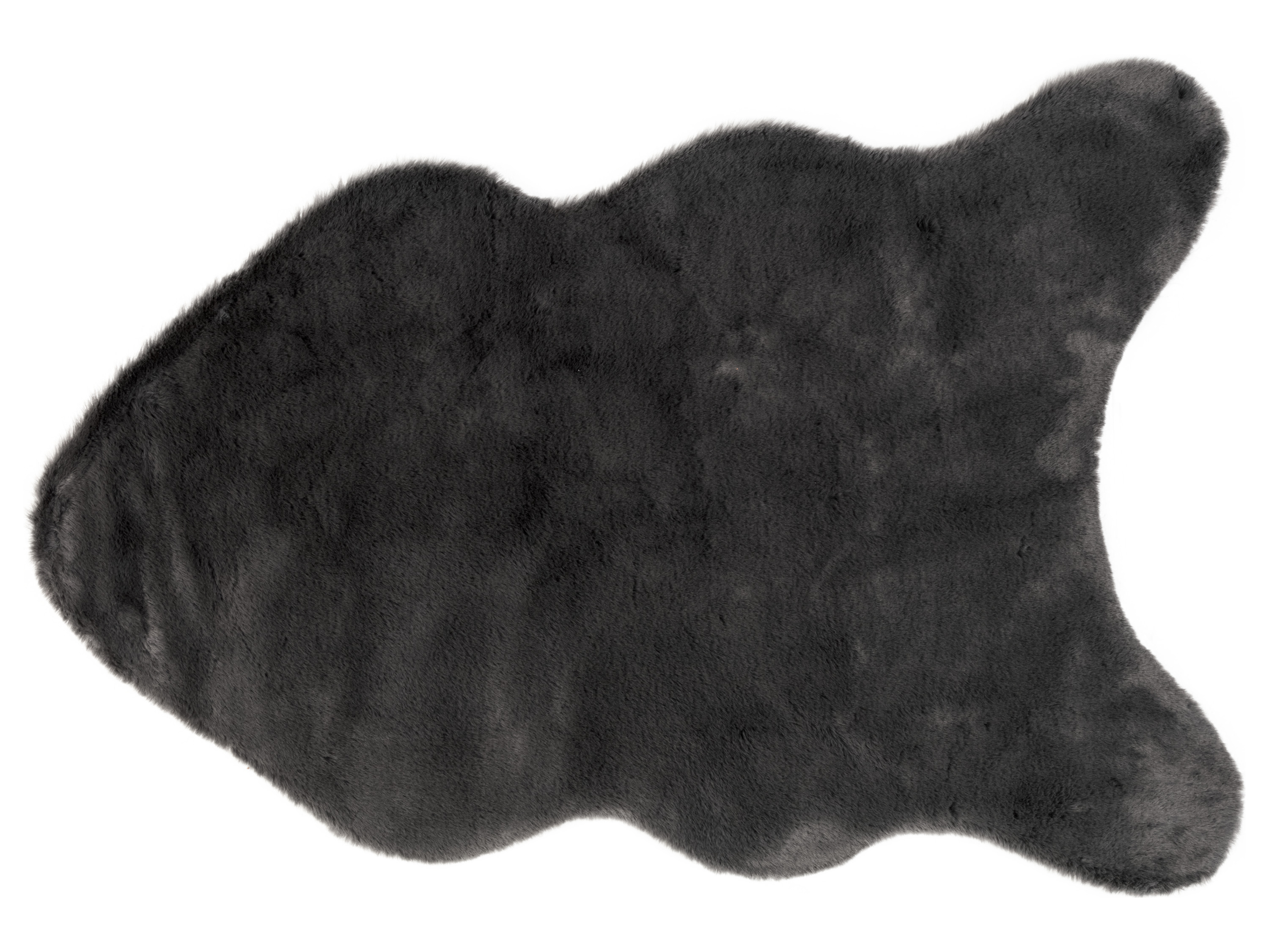 Livarno home Dywanik ze sztucznego futra, 60 x 90 cm Ciemnoszary