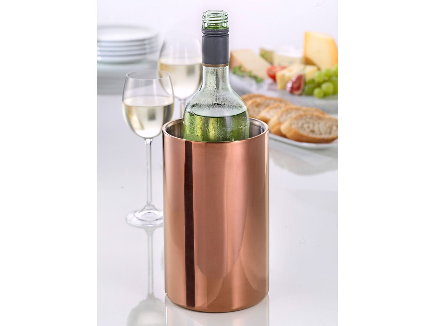 Esmeyer Chłodziarka do wina / Wazon ze stali nierdzewnej, ok. 1,6 l Miedziany