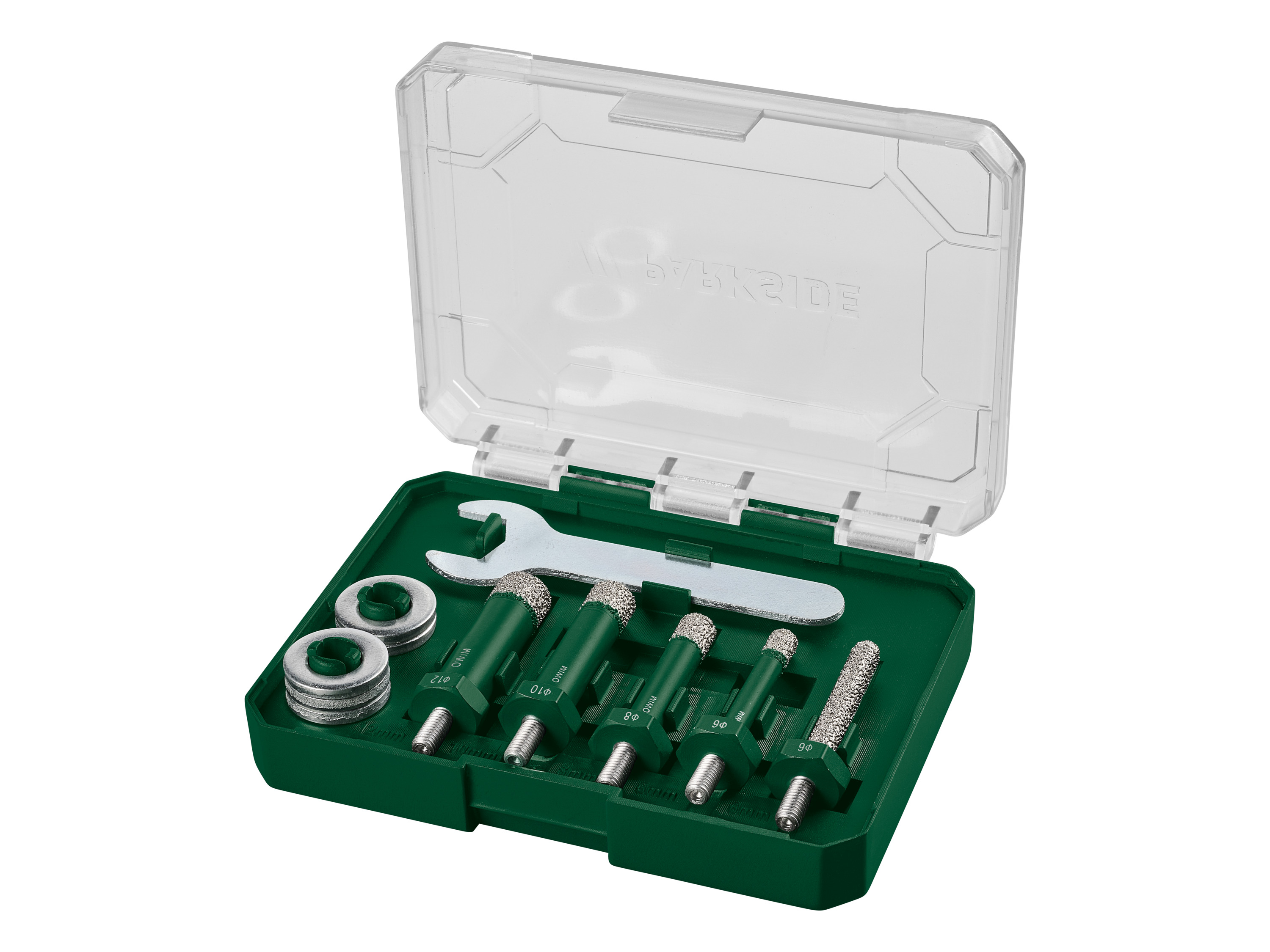 Parkside Zestaw 4 lub 5 wierteł diamentowych Wiertła do płytek M5