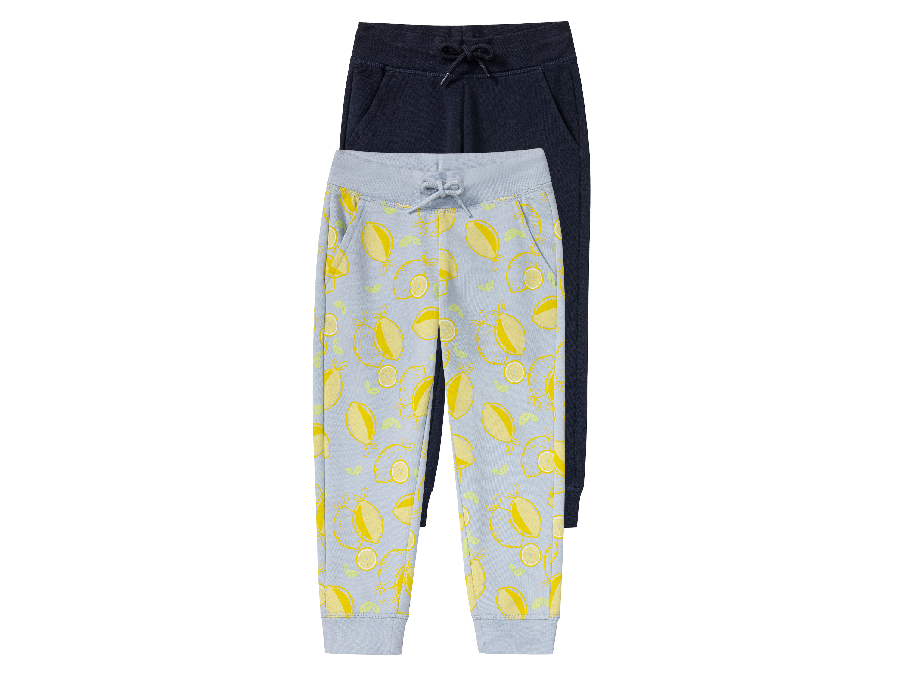 lupilu Spodnie dresowe dziewczęce z bawełną 122/128, Niebieski