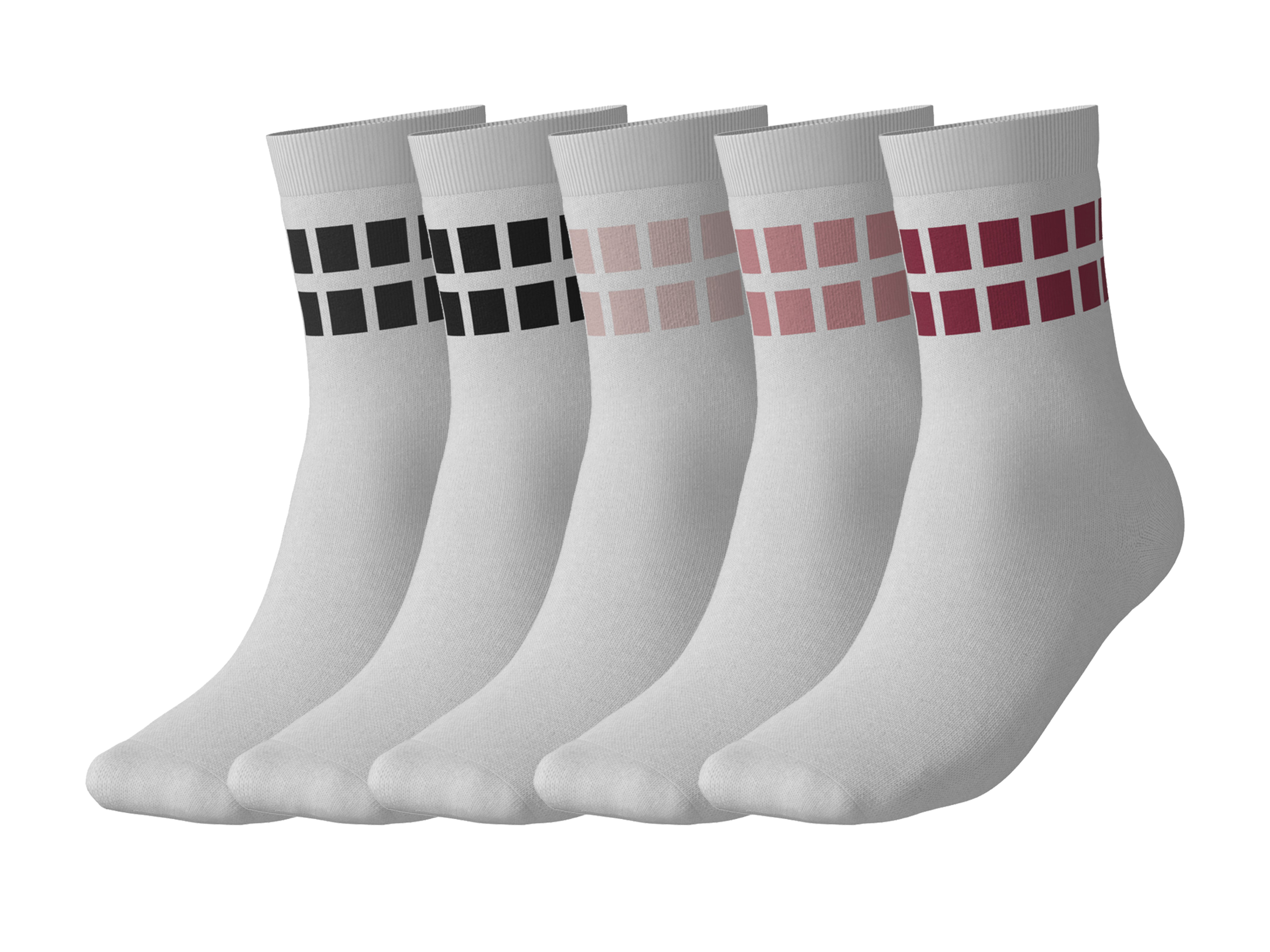 esmara Skarpetki termiczne dziecięce z biobawełną, 5 par Biały, 31-34