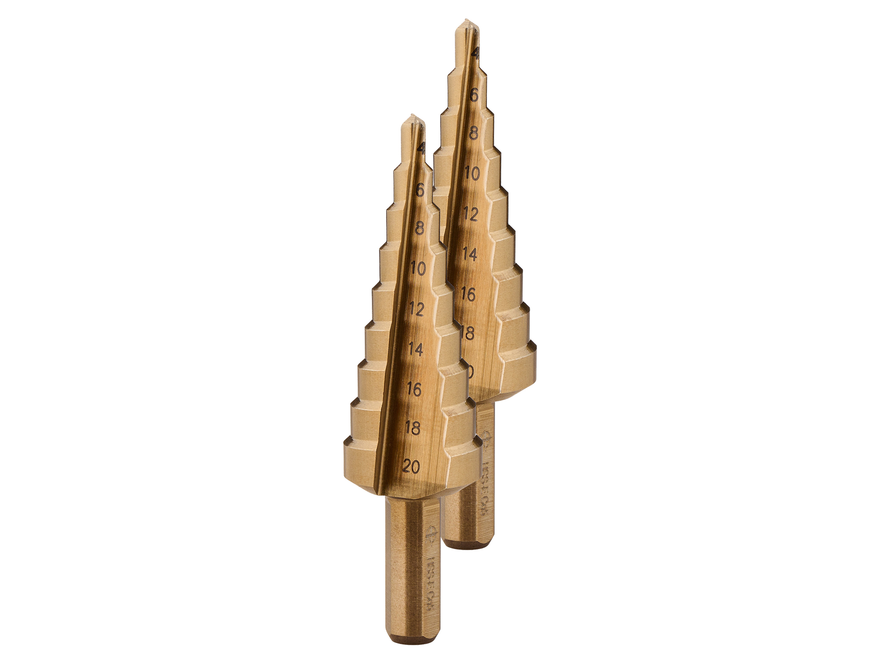 Parkside Performance Wiertła stopniowe lub Wiertła HSS Wiertła stopniowe 4-20 mm, 2 sztuki