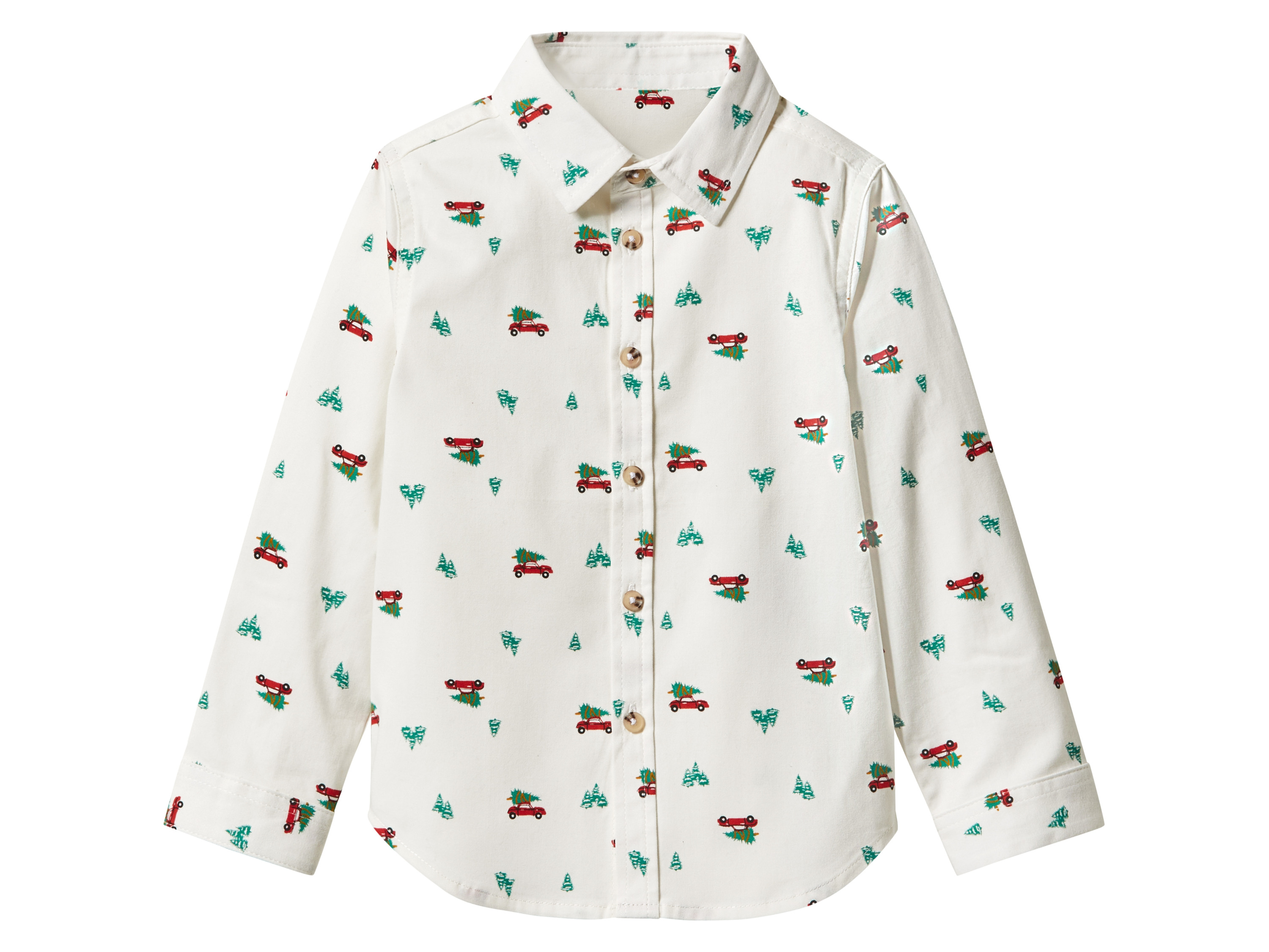 lupilu Koszula dziecięca z bawełny Biały, 98