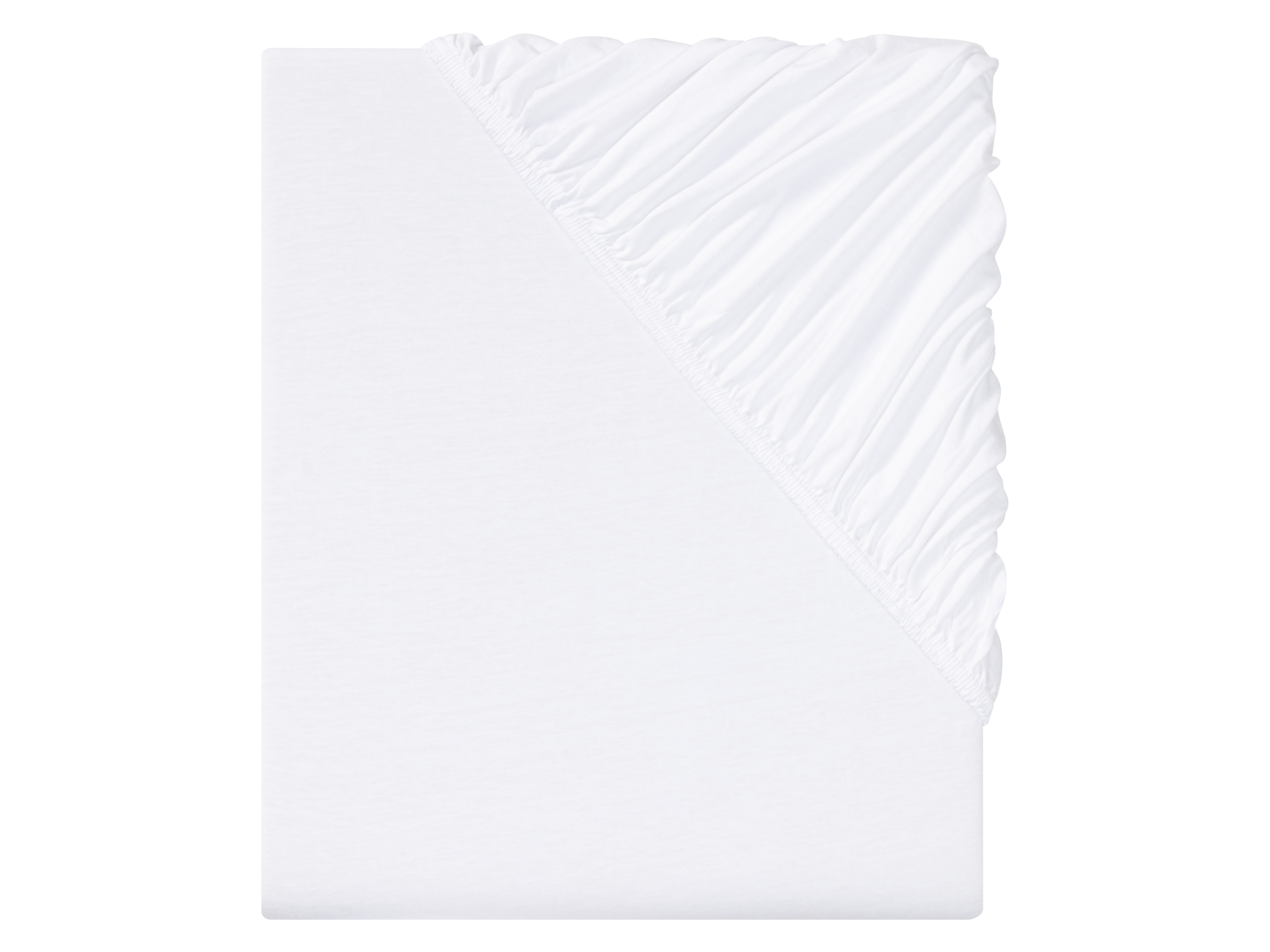 Livarno home Prześcieradło z dżerseju z gumką, 140-160 x 200 cm Biały