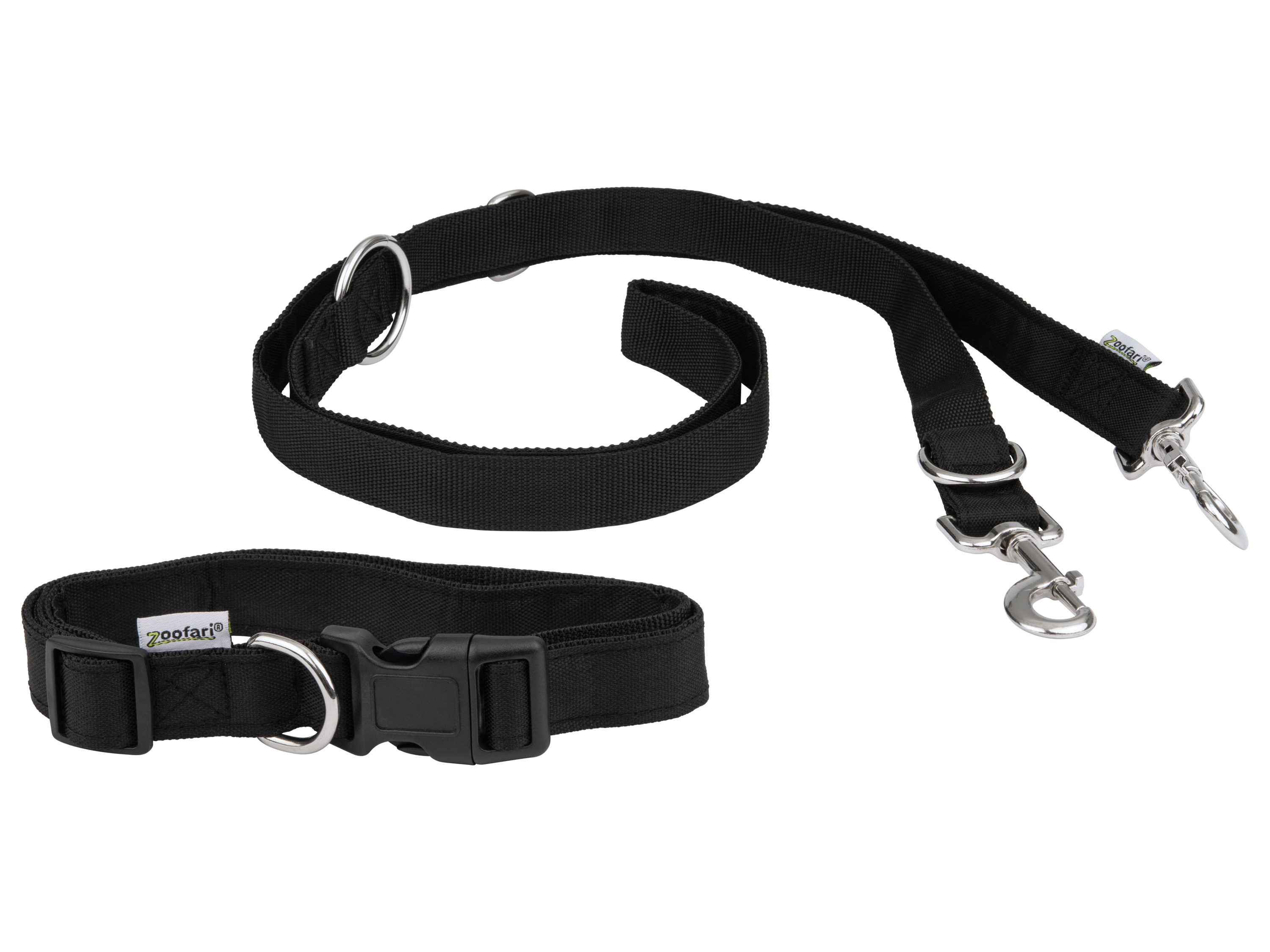 zoofari Obroża dla psa ze smyczą lub linka treningowa Obroża M i smycz dla psa