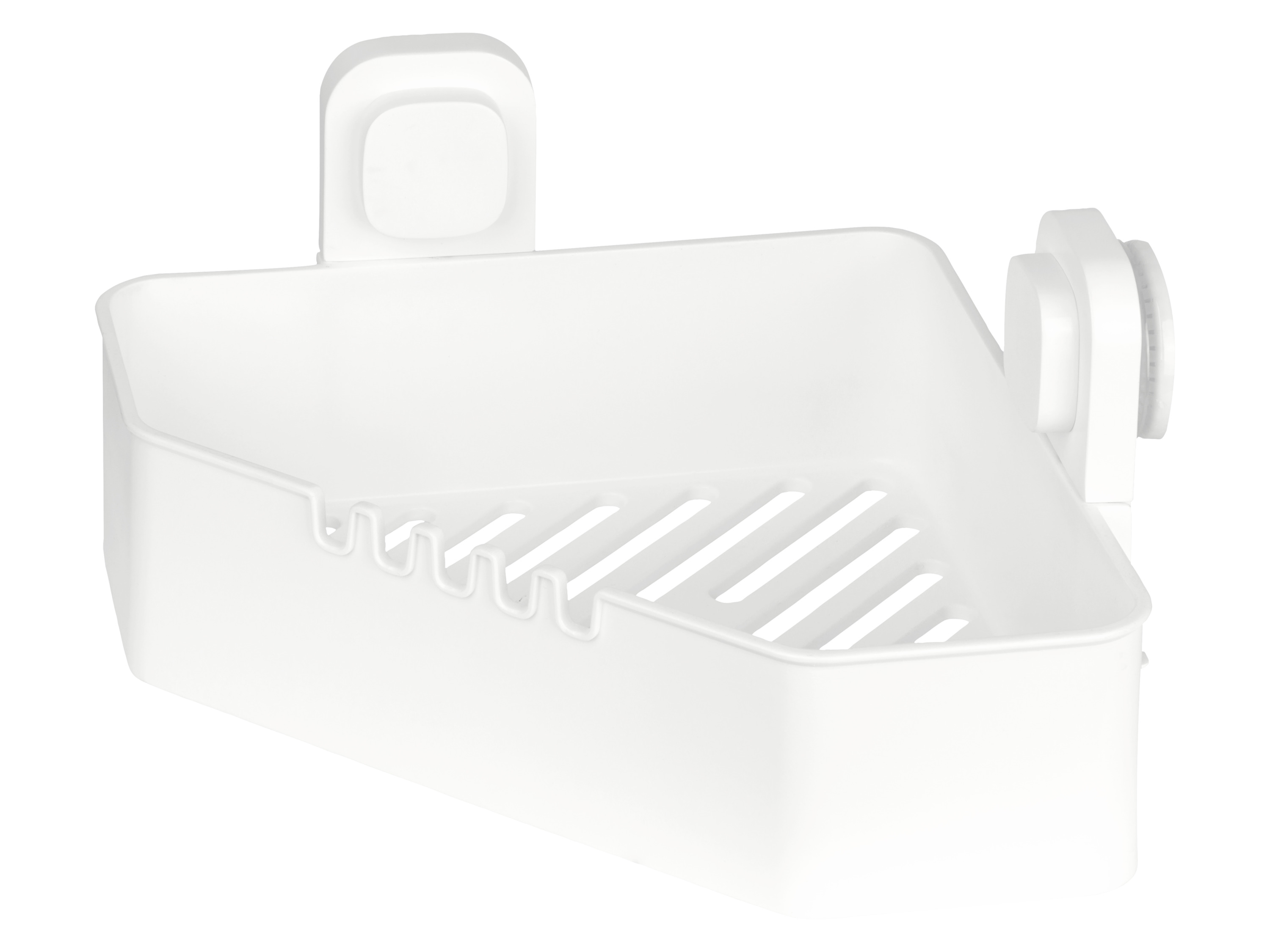 Livarno home Uchwyt na ręczniki/ półka narożna/ półka prysznicowa z przyssawką Regał narożny