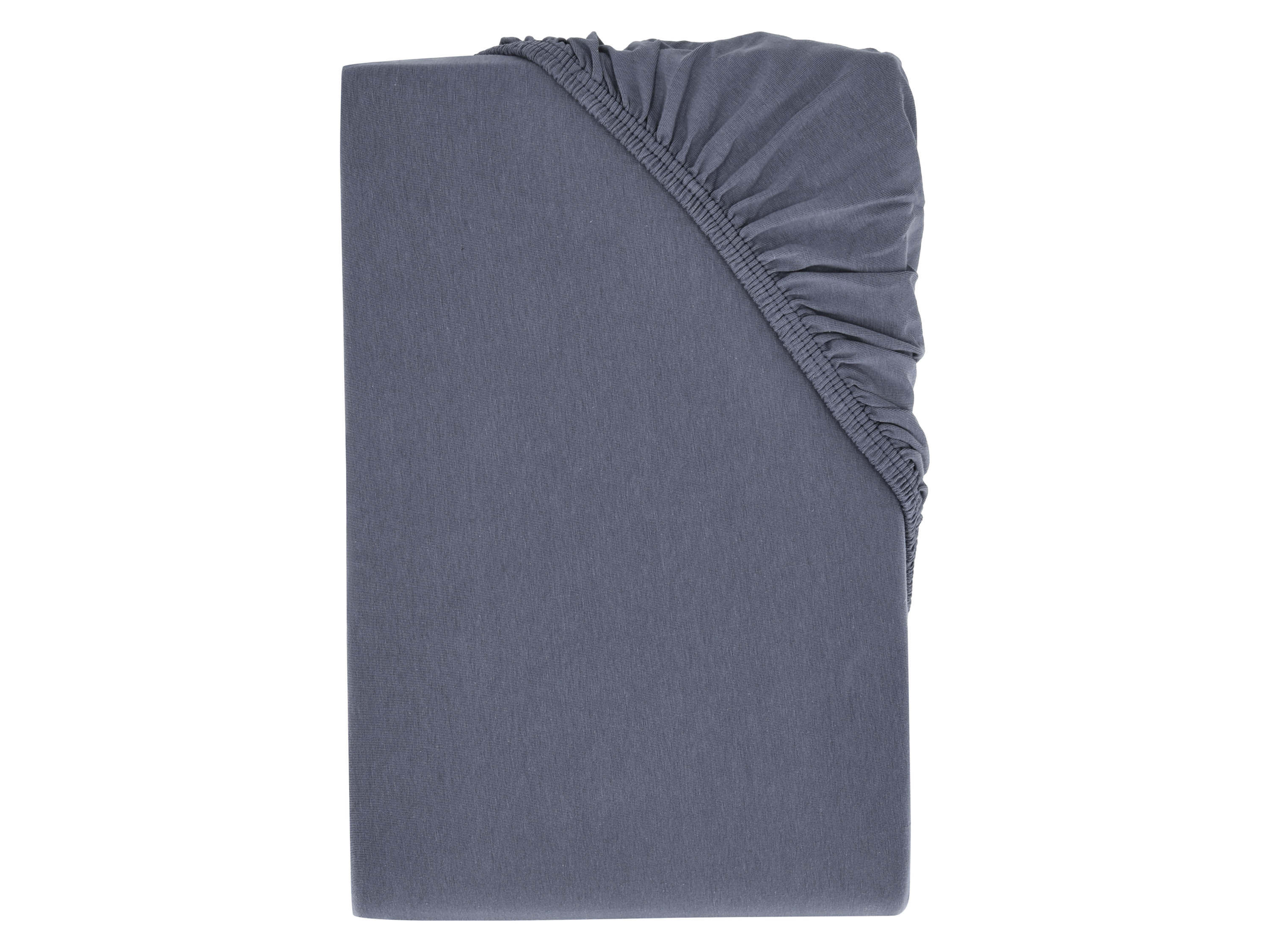 Livarno home Prześcieradło z dżerseju z gumką bi-elastic, 180-200 x 200 cm Granatowy