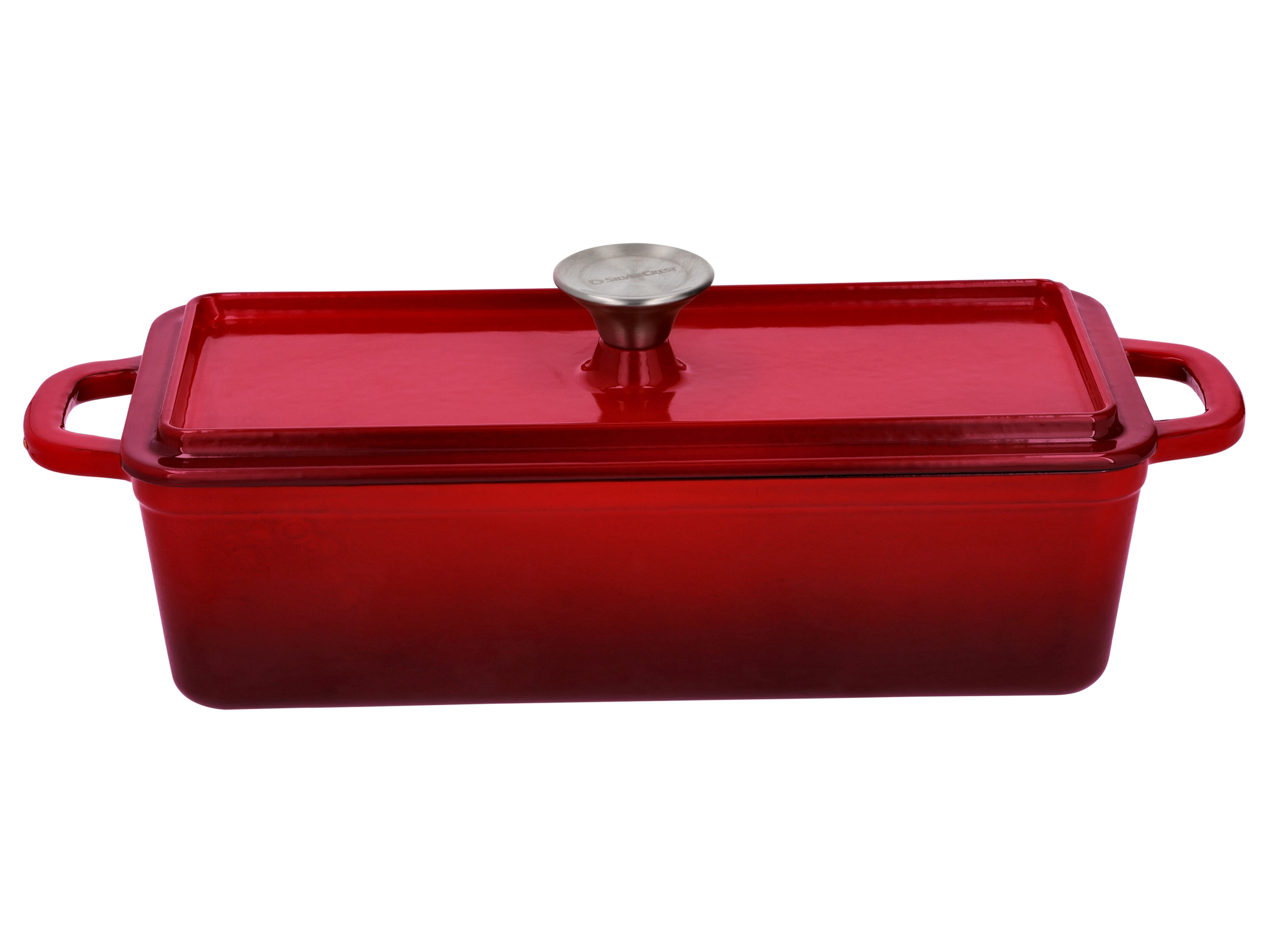 Silvercrest Forma żeliwna lub garnek żeliwny do pieczenia chleba Prostokątny, Czerwony