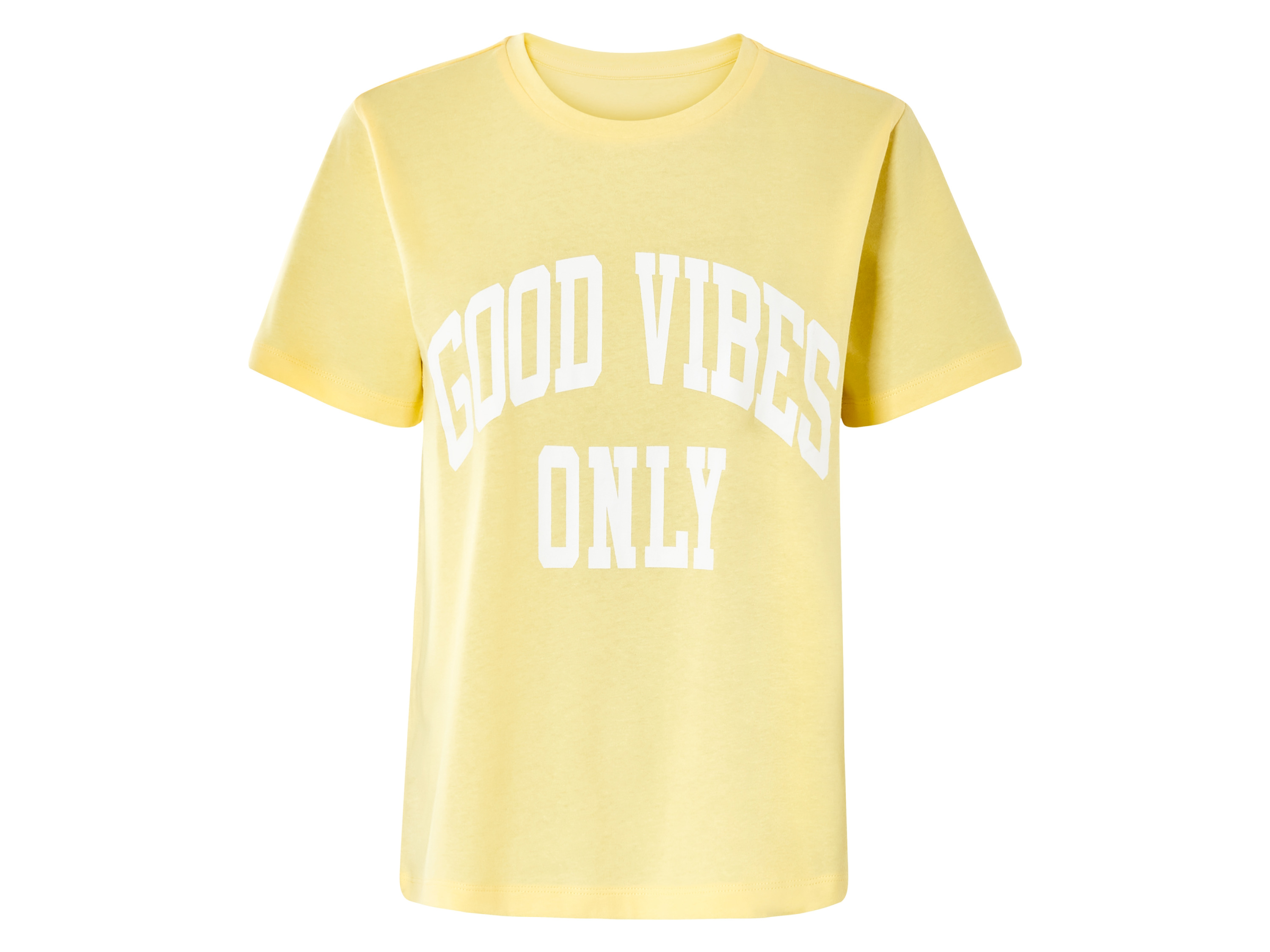 esmara T-shirt damski z bawełny organicznej Żółty, M40/42